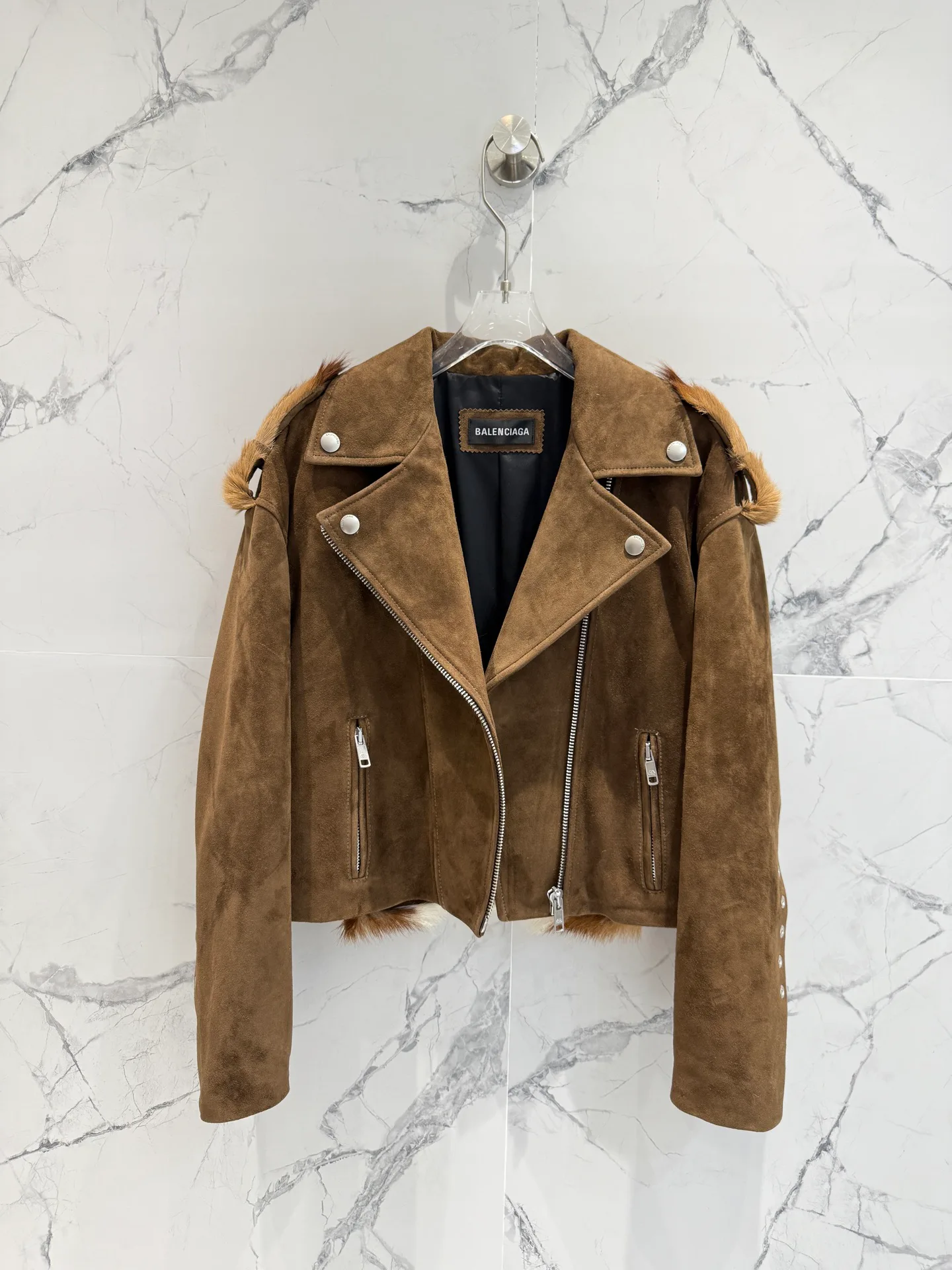 Кожаные Куртки И Дублёнки Женские Balenciaga 11181116