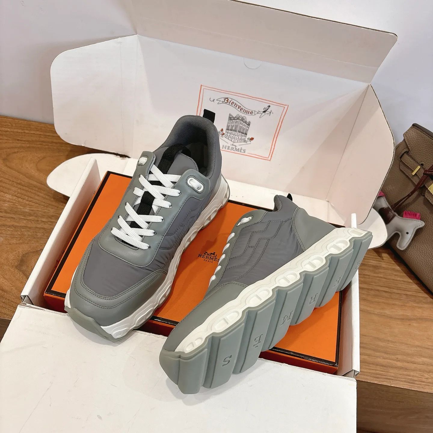 Кроссовки Мужские Hermes 1175836