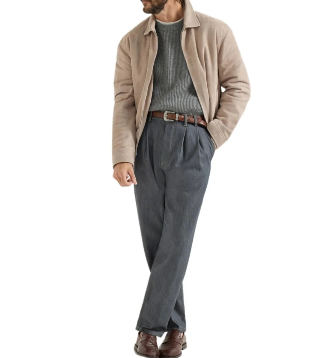 Кожаные Куртки И Дублёнки Мужские Brunello Cucinelli 14688418
