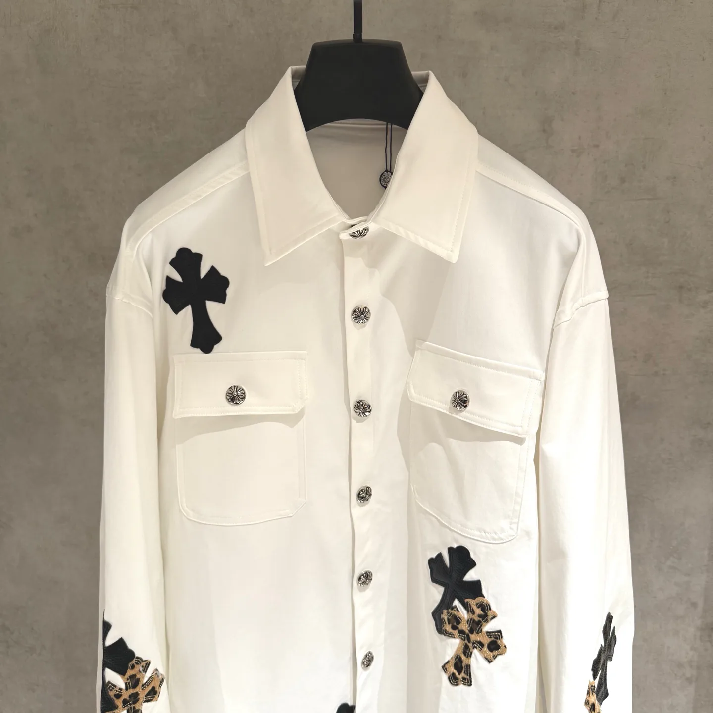 Кожаные Куртки И Дублёнки Мужские Chrome Hearts 11264953