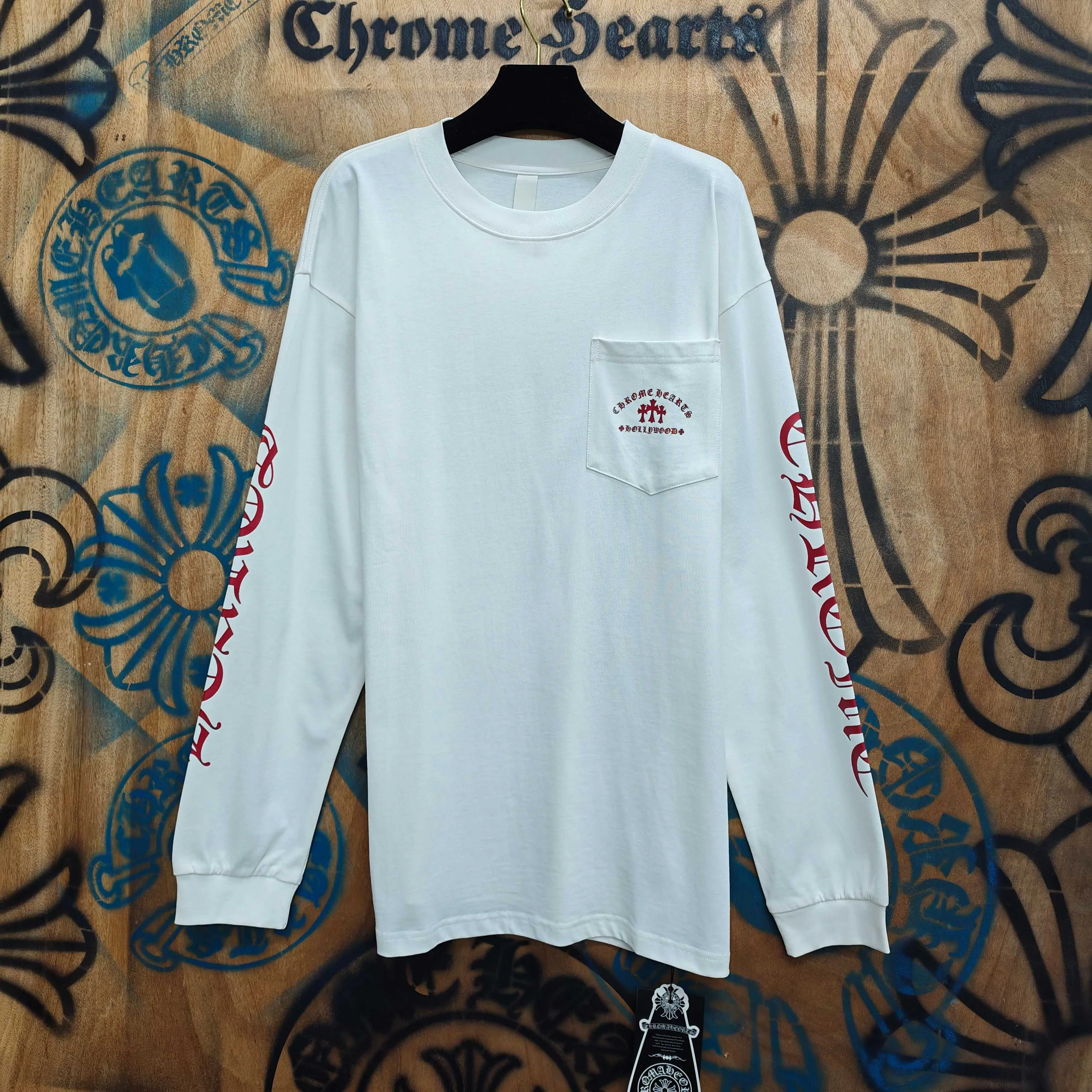 Лонгсливы Мужские Chrome Hearts 11808759