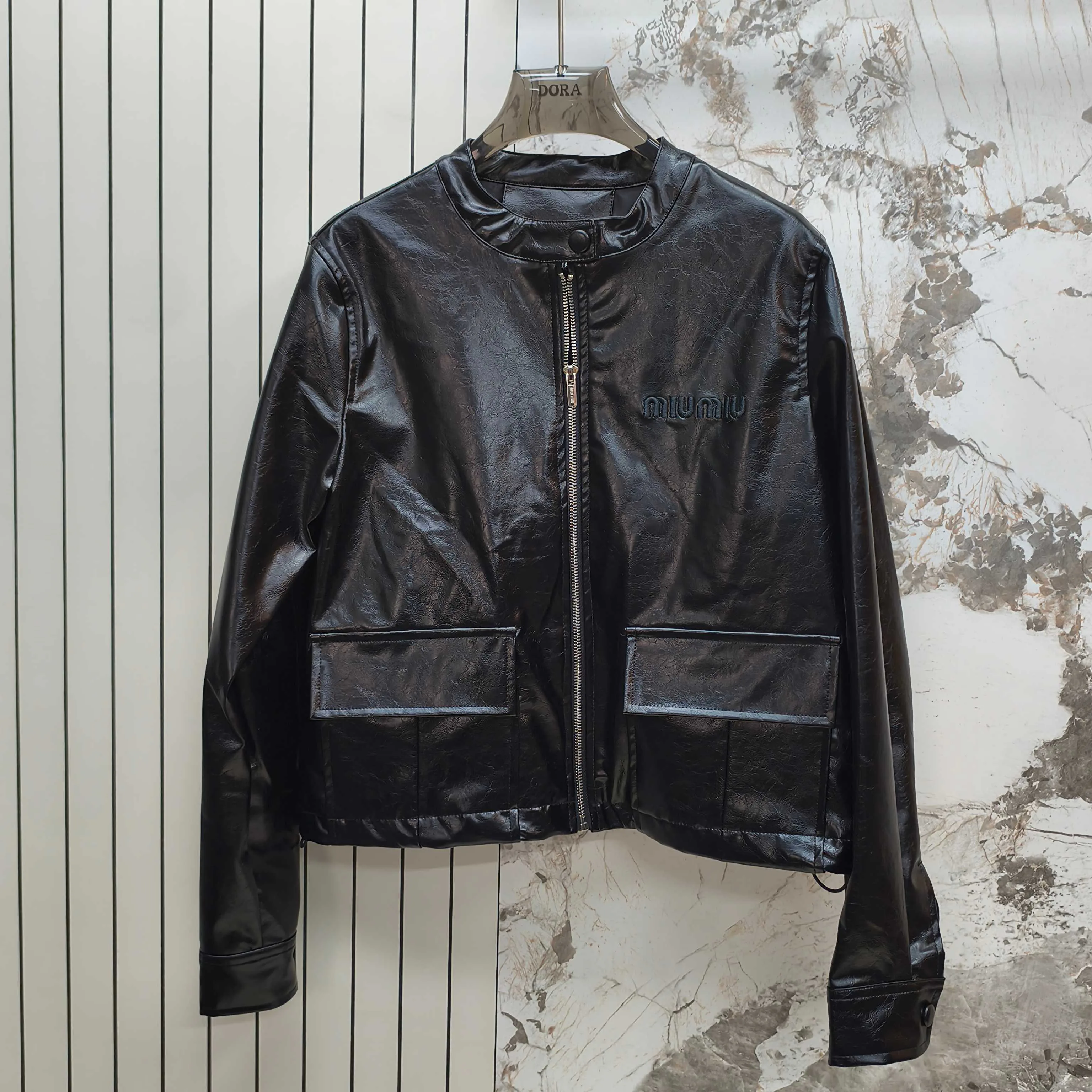 Кожаные Куртки И Дублёнки Женские Miu Miu 1005184