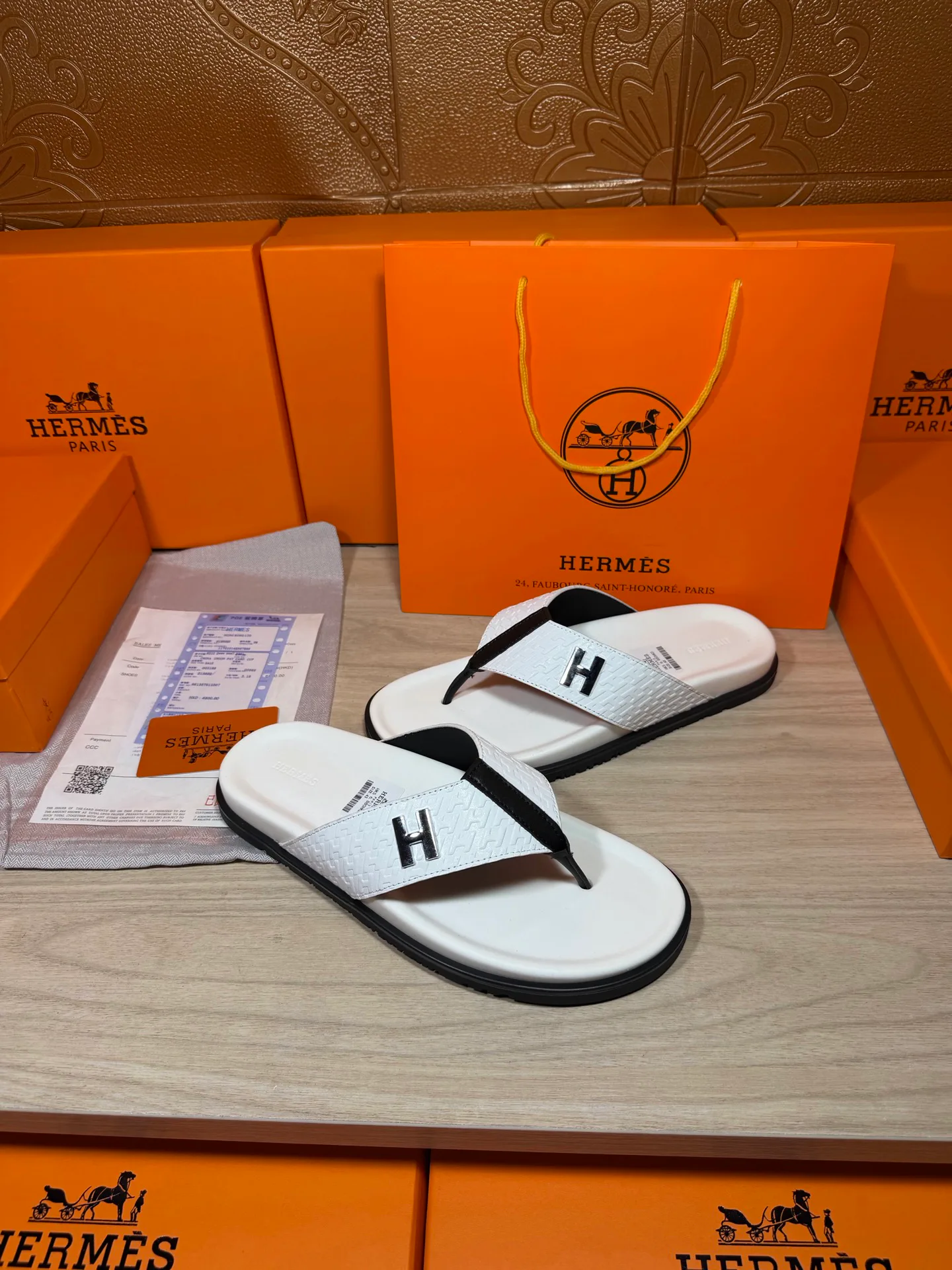 Шлепанцы Мужские Hermes 19414492