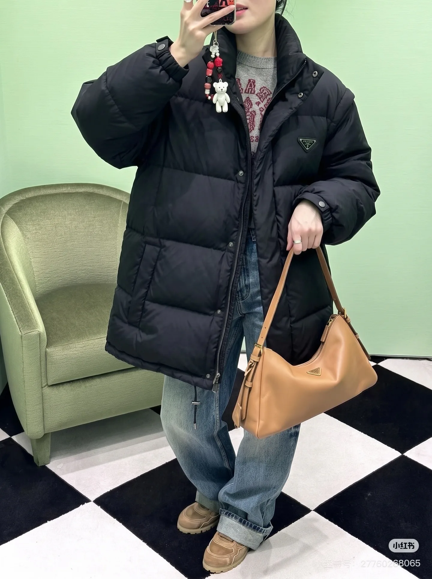 Куртки И Пуховики Женские Prada 18348217
