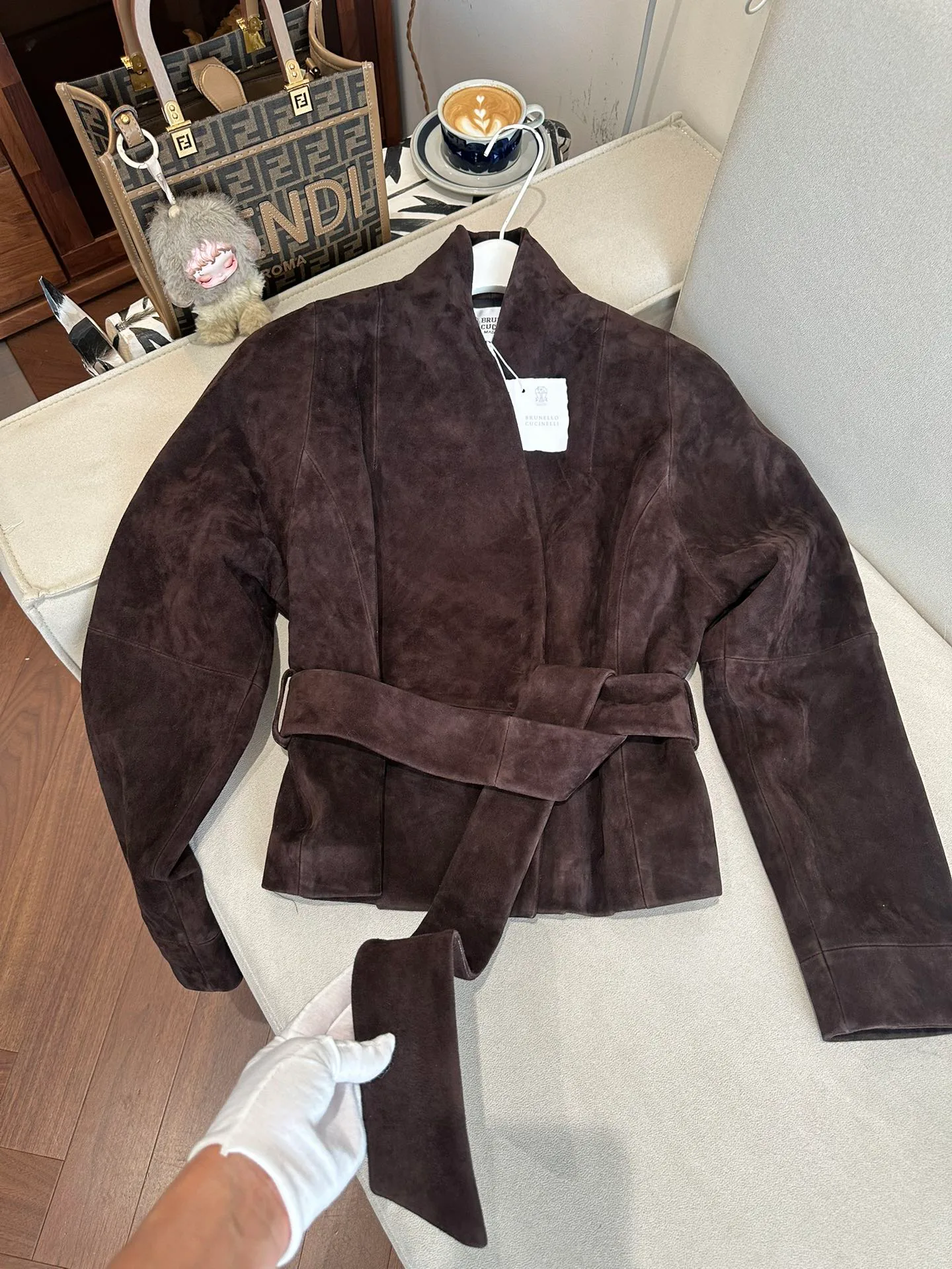 Кожаные Куртки И Дублёнки Женские Brunello Cucinelli 11814005