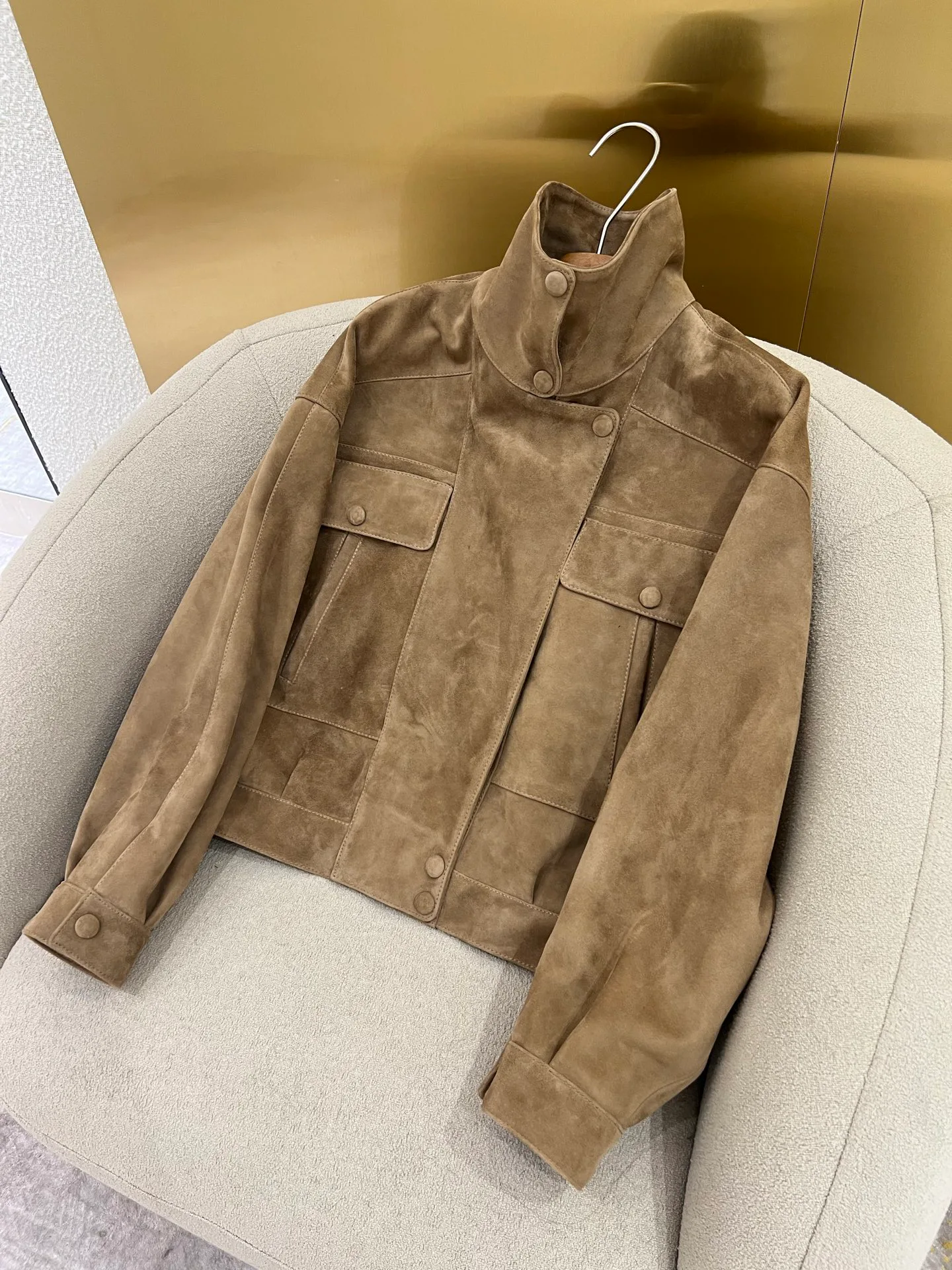 Кожаные Куртки И Дублёнки Женские Saint Laurent 11544845