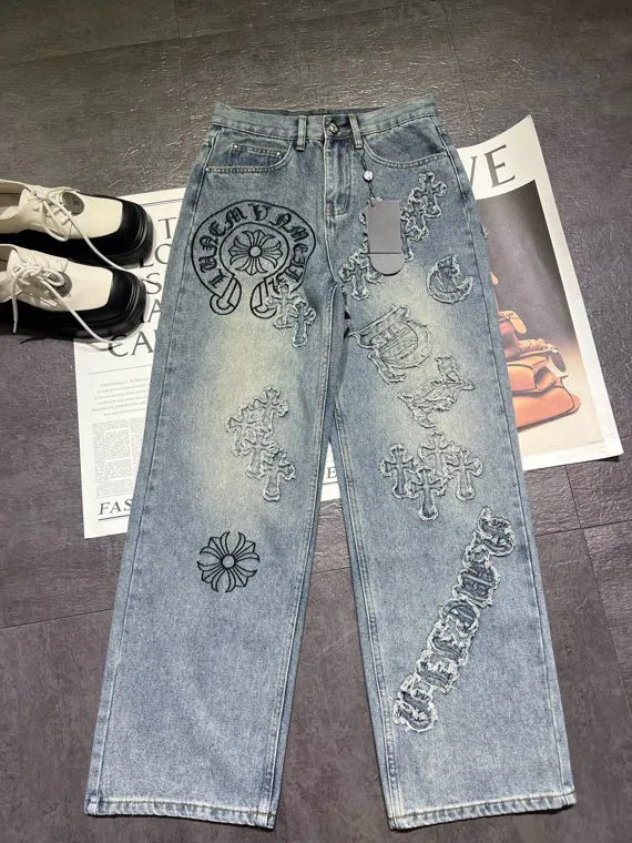 Джинсы Мужские Chrome Hearts 558828