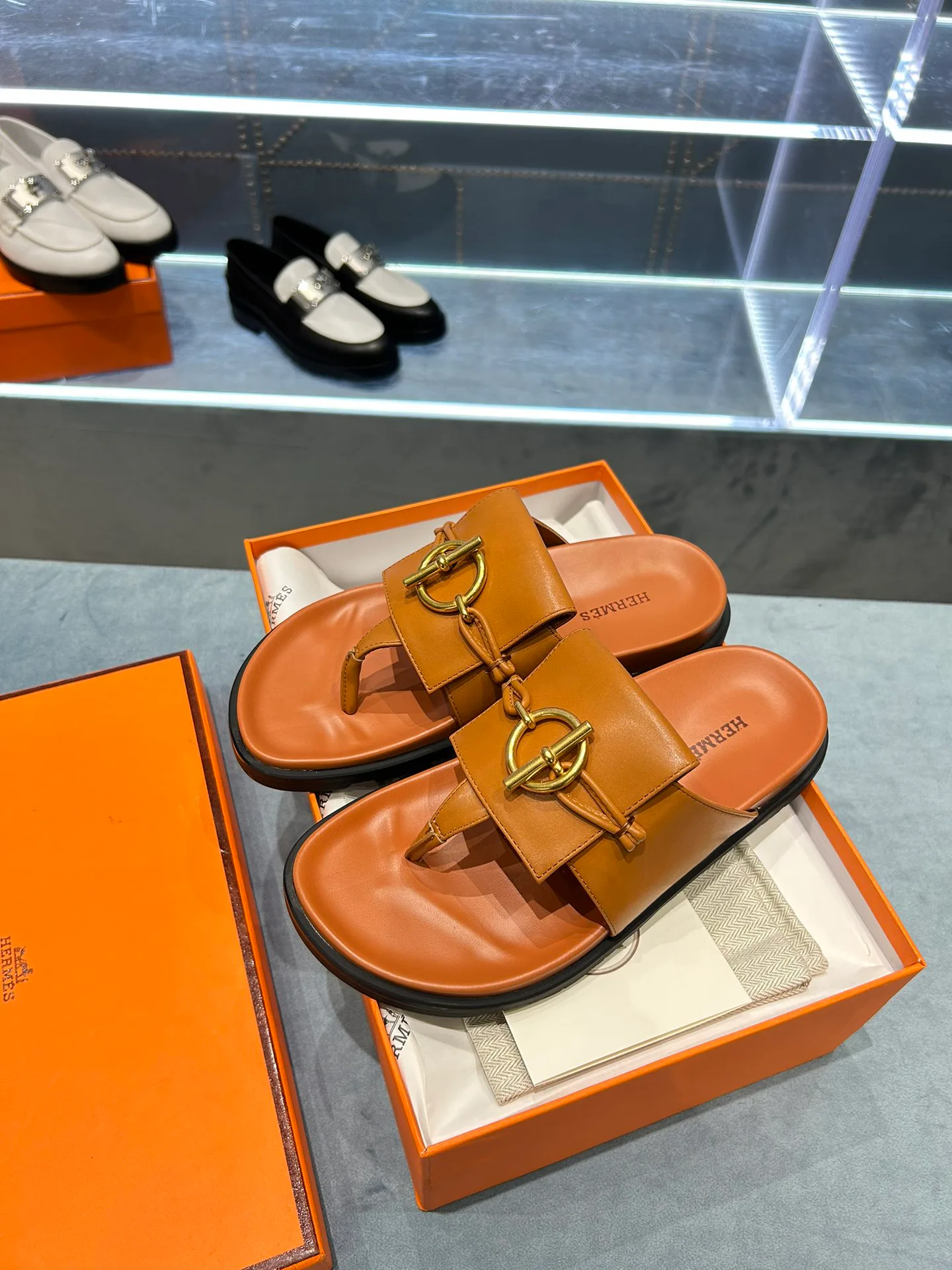 Шлепанцы Женские Hermes 23628