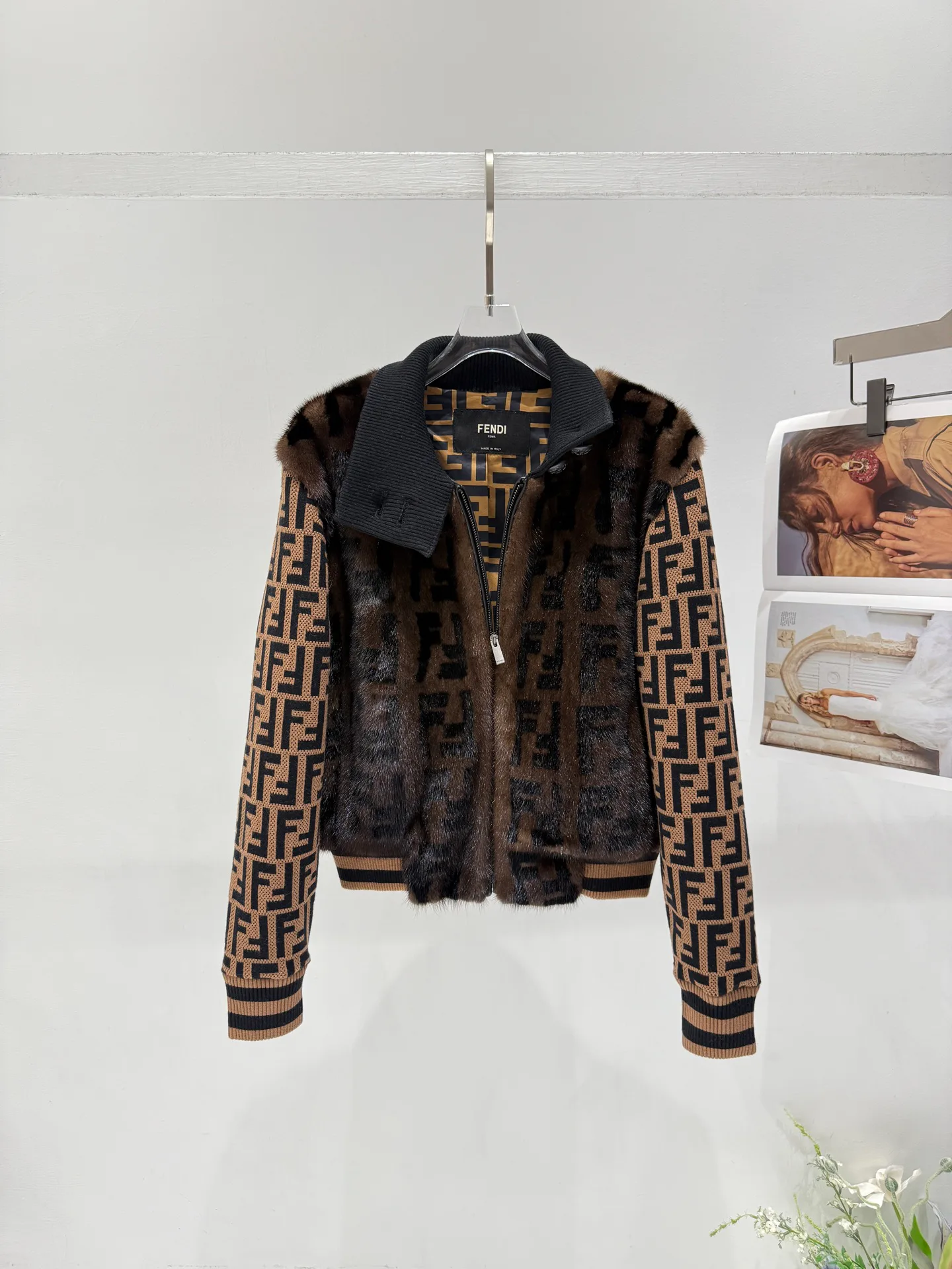 Куртки И Пуховики Женские Fendi 785682