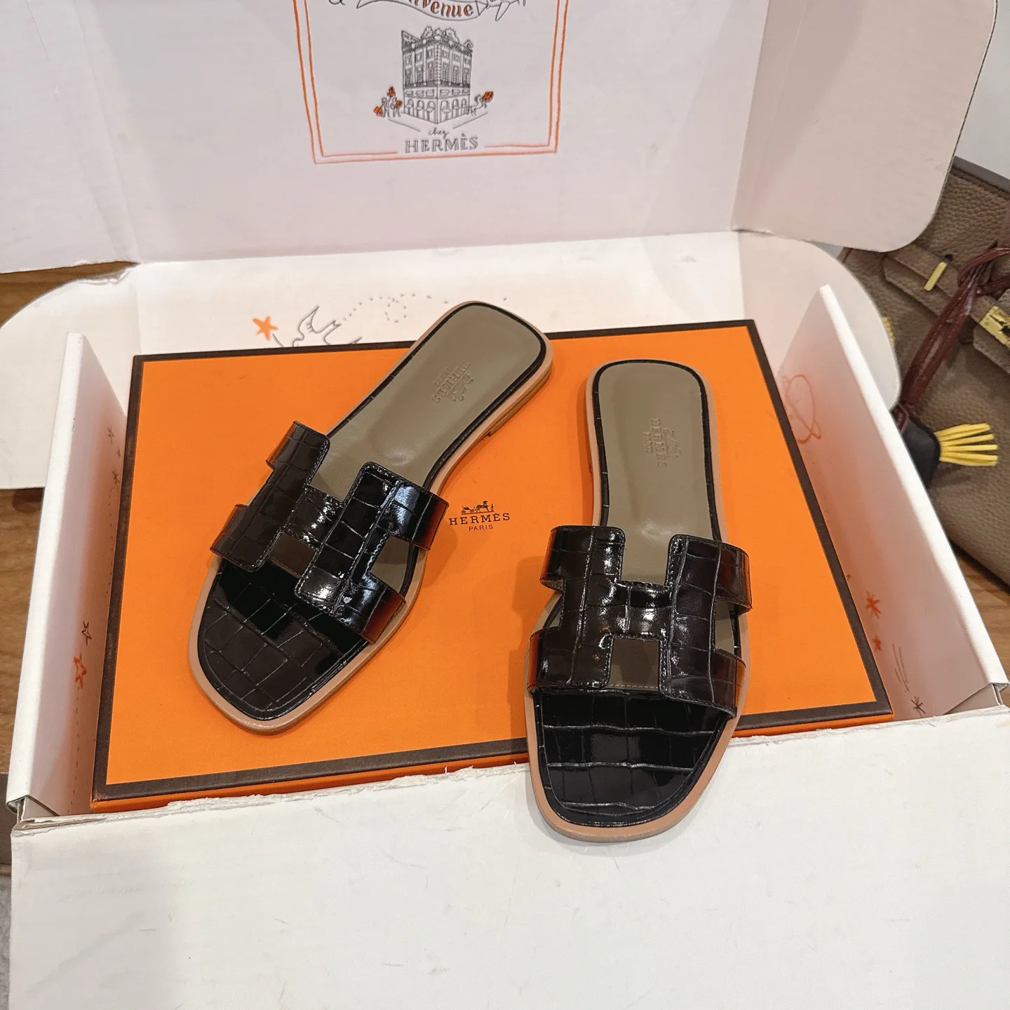 Шлепанцы Женские Hermes 1223548