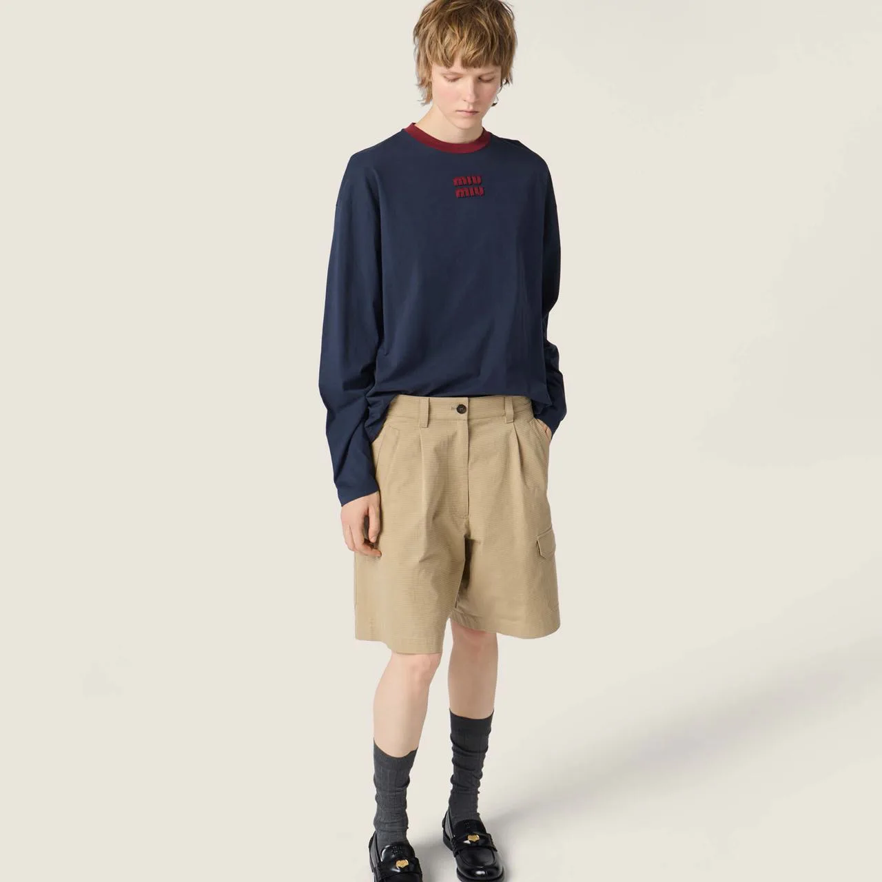 Лонгсливы Женские Miu Miu 11753489