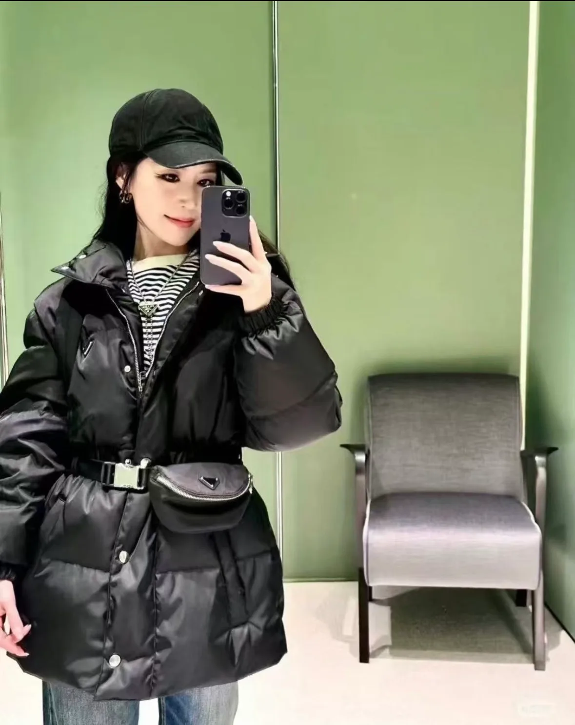 Куртки И Пуховики Женские Prada 18044574