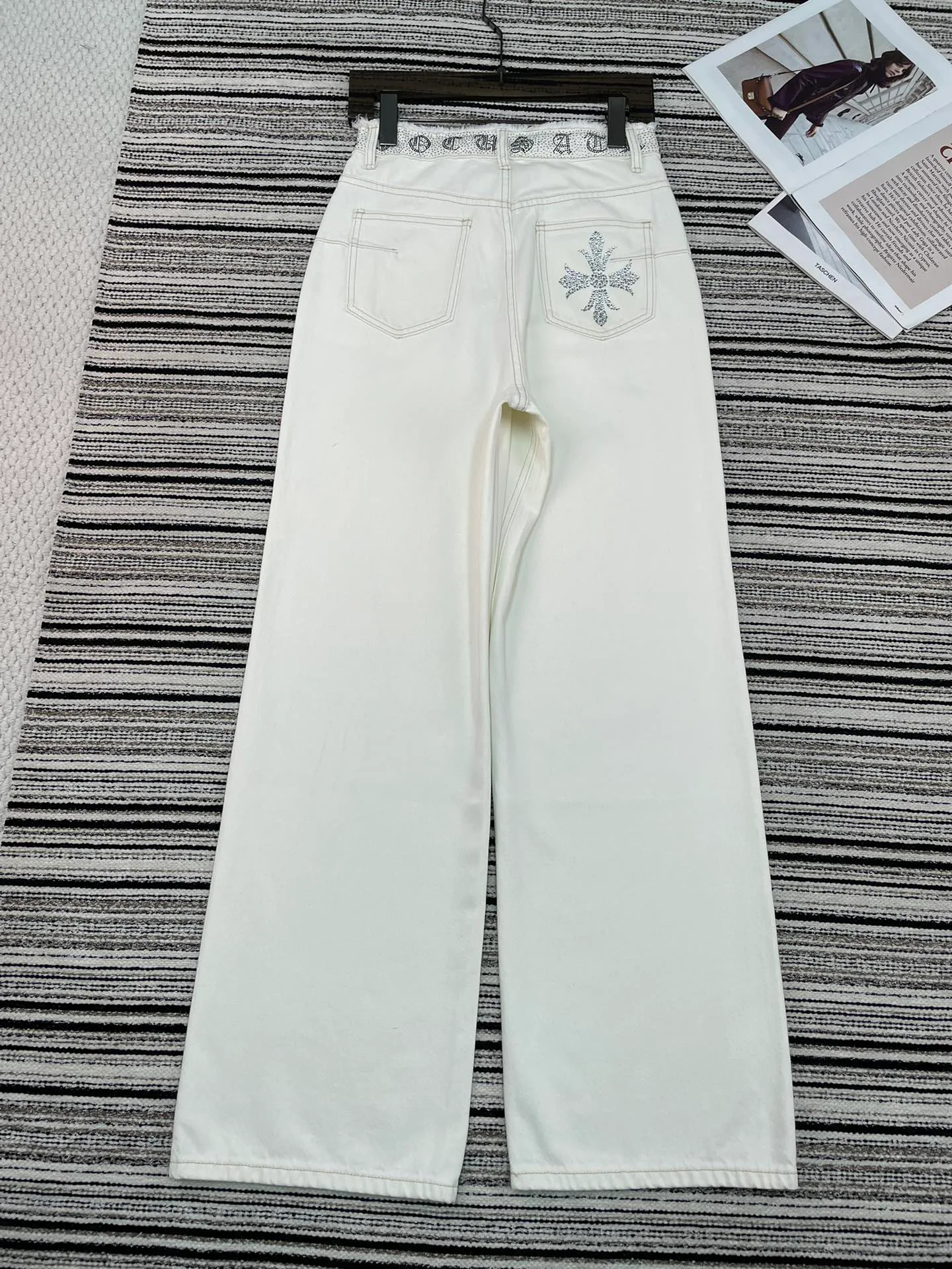 Джинсы Женские Chrome Hearts 4794248