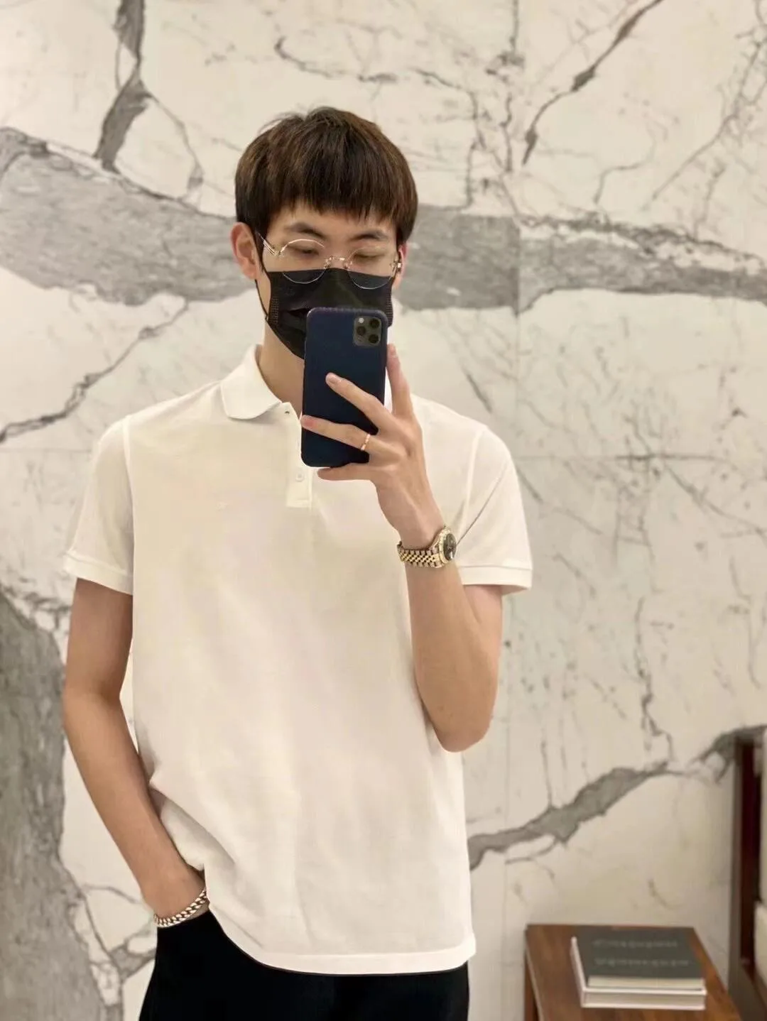 Рубашки Мужские Saint Laurent 5405687