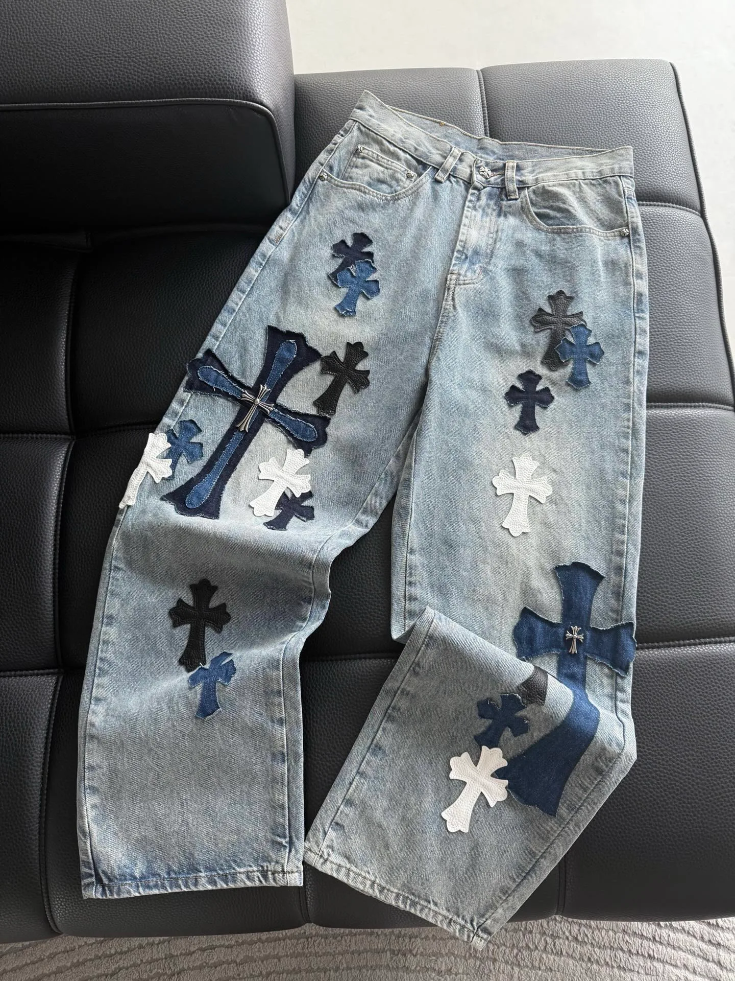 Джинсы Женские Chrome Hearts 2237976