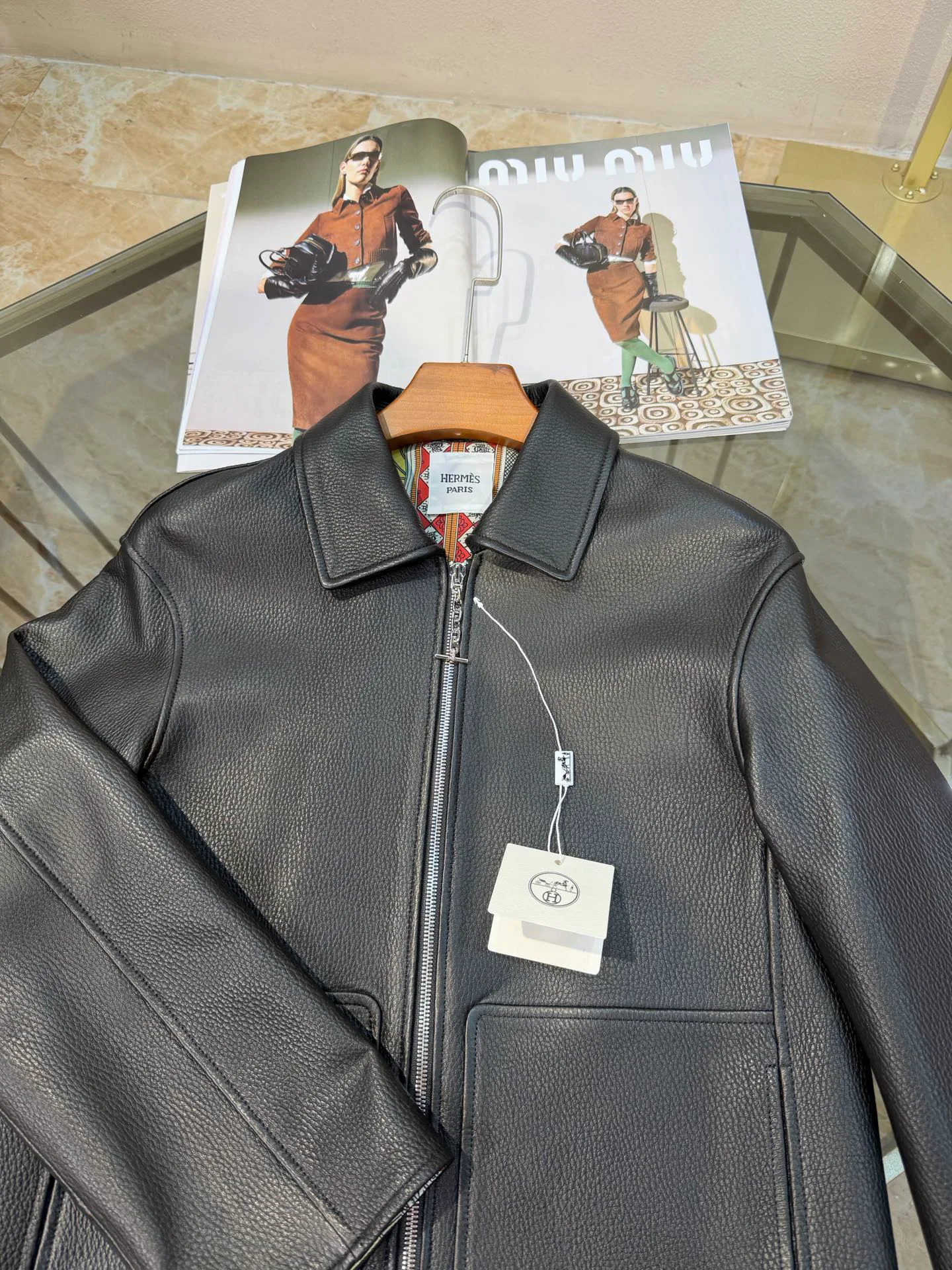 Кожаные Куртки И Дублёнки Женские Hermes 19333140