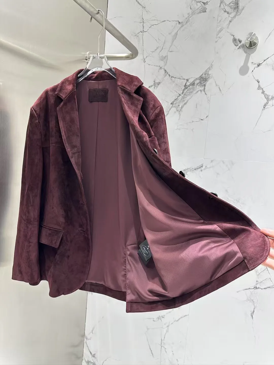 Кожаные Куртки И Дублёнки Женские Prada 13186436