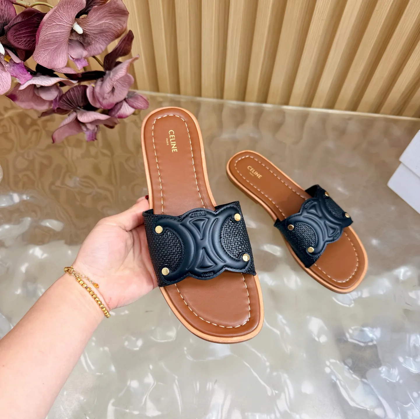 Шлепанцы Женские Celine 11886124