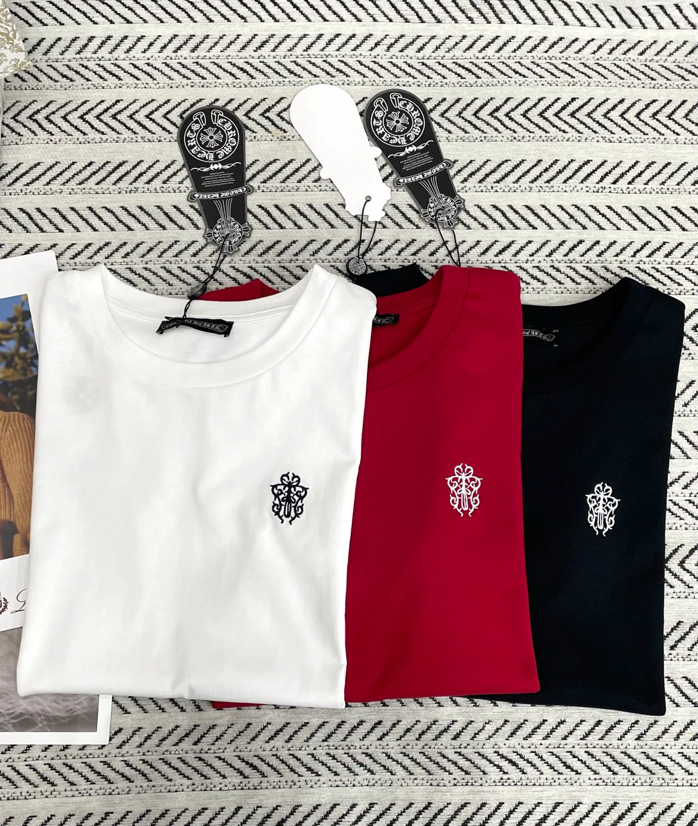 Футболки Женские Chrome Hearts 11639749