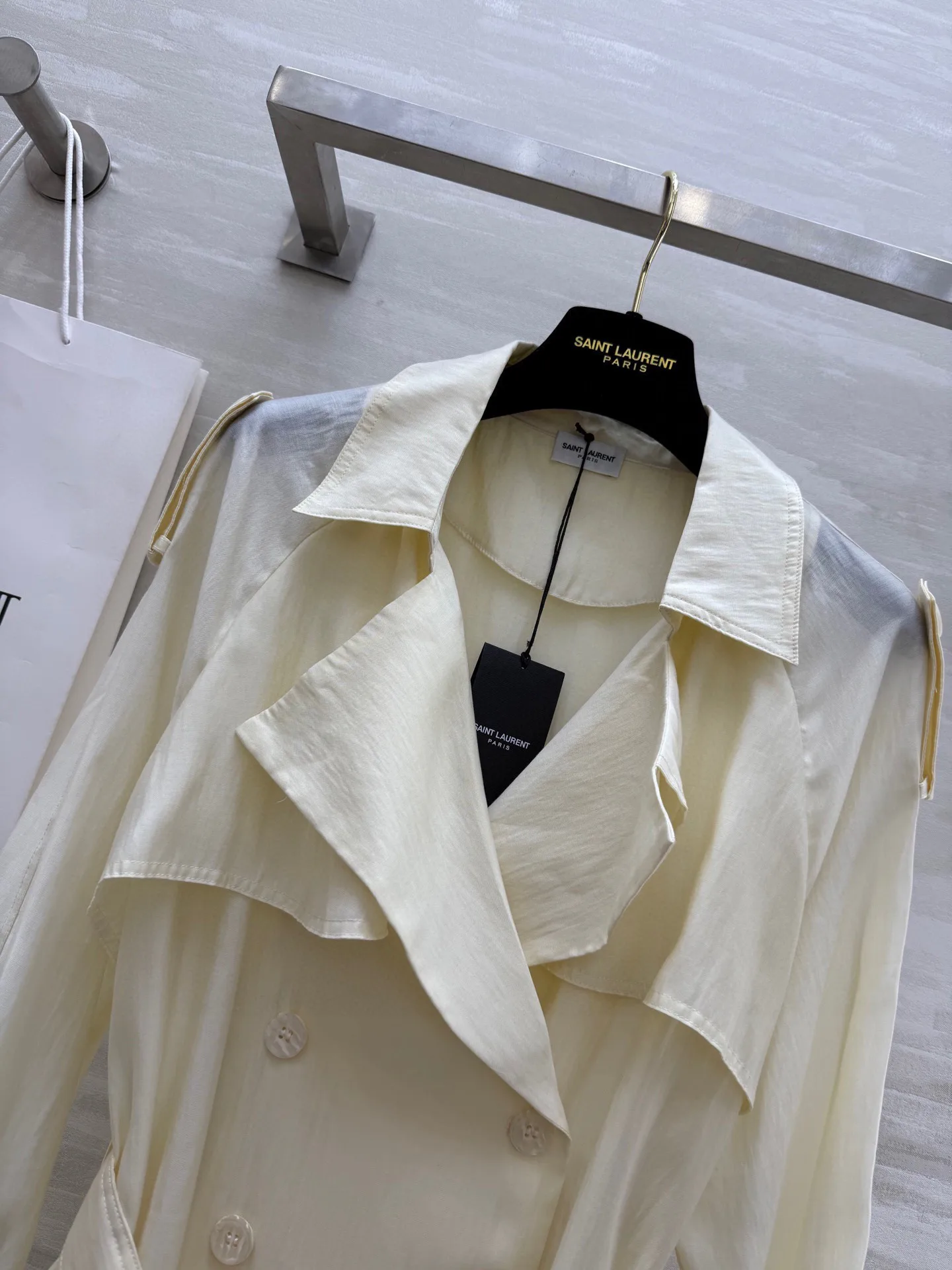 Тренчи Женские Saint Laurent 9636055