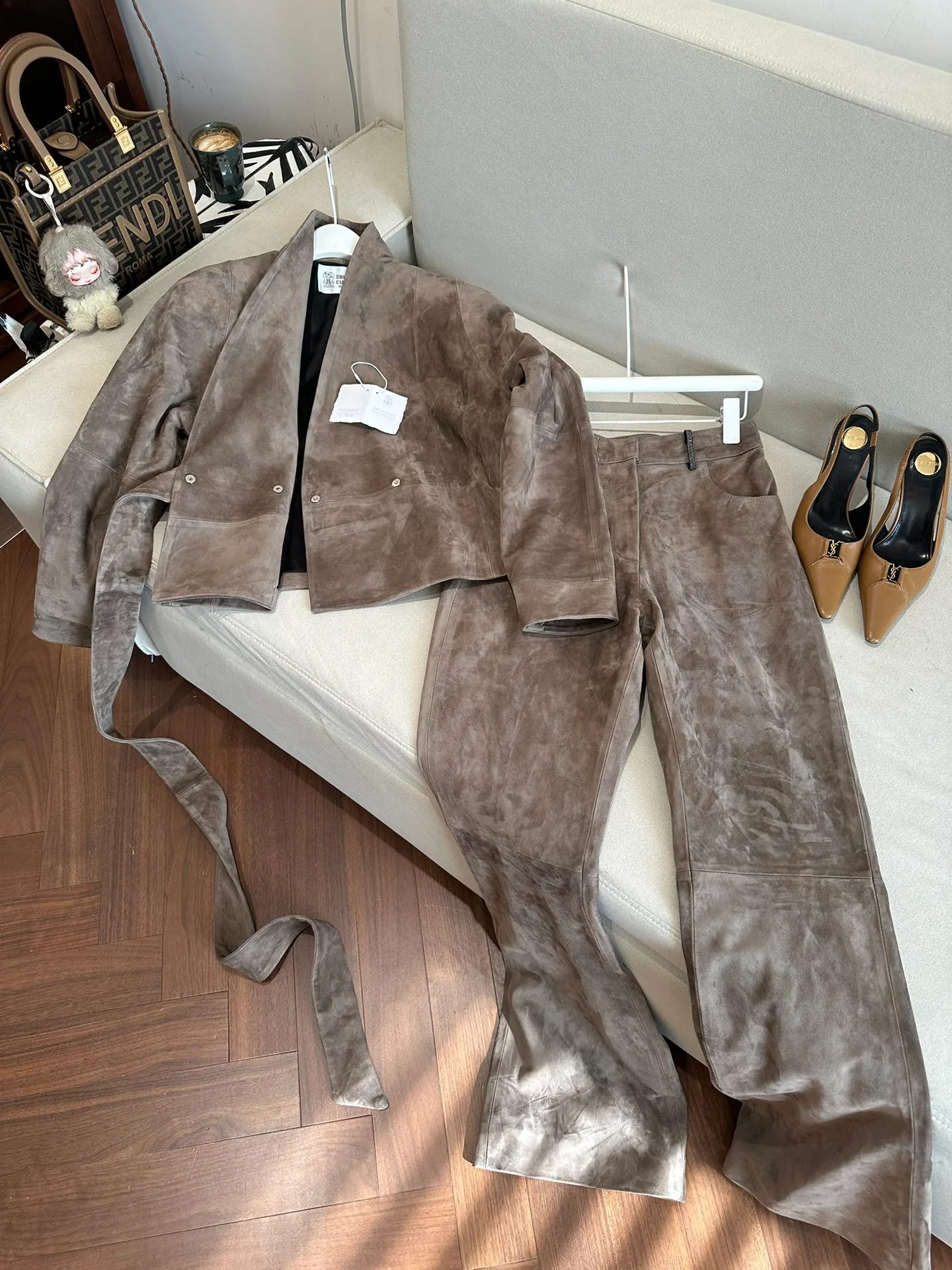 Кожаные Куртки И Дублёнки Женские Brunello Cucinelli 1626806