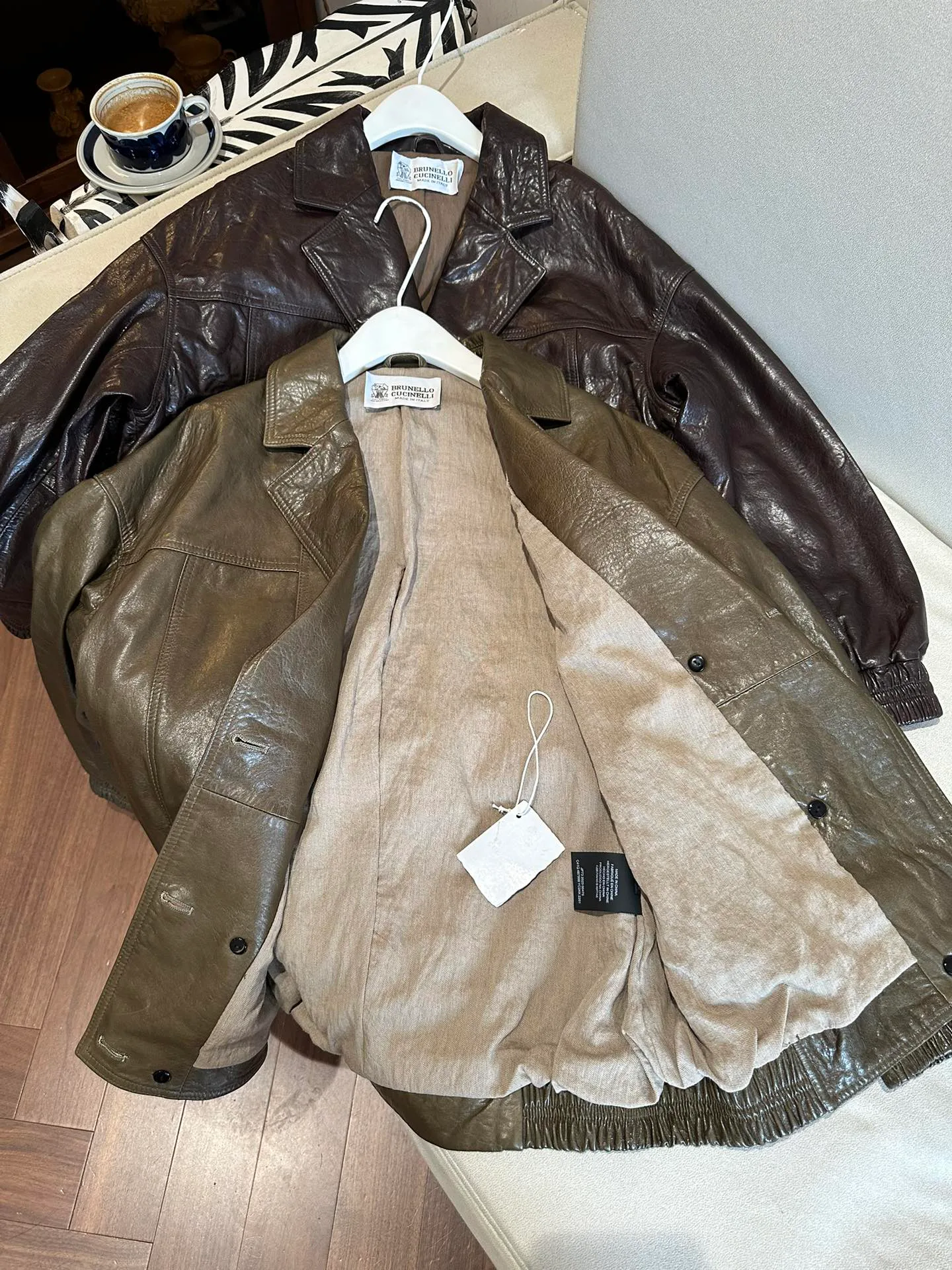 Кожаные Куртки И Дублёнки Женские Brunello Cucinelli 10817752