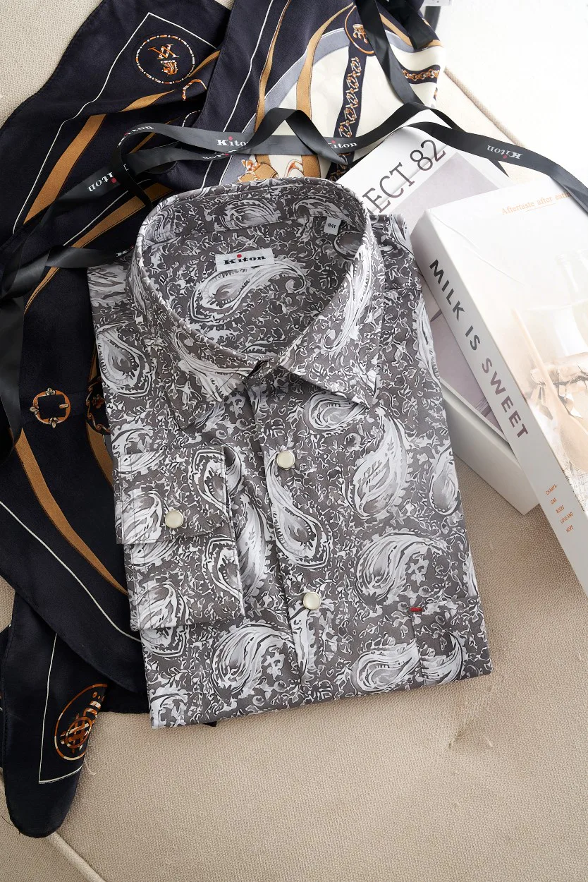 Рубашки Мужские Kiton 18509987