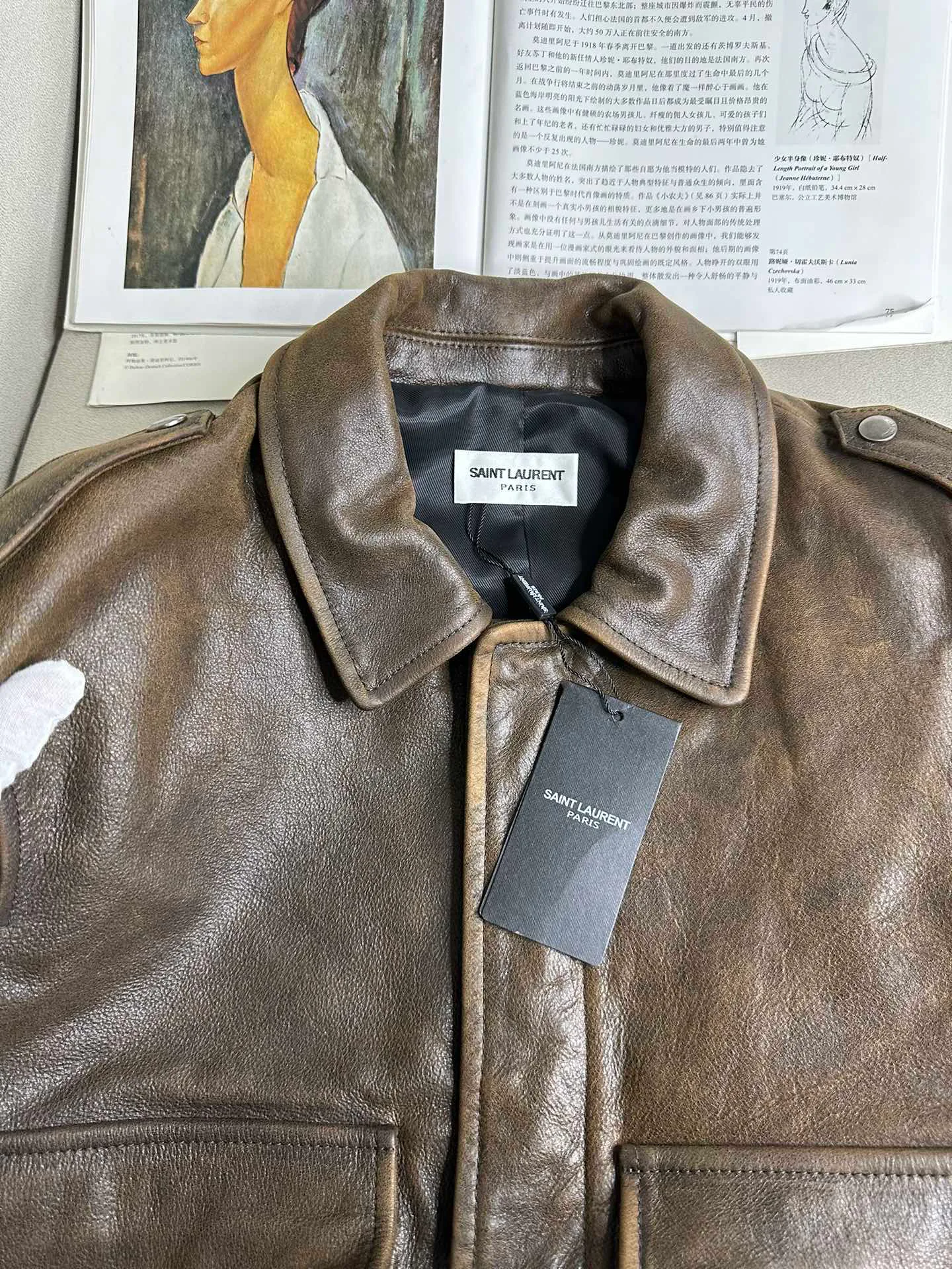 Кожаные Куртки И Дублёнки Женские Saint Laurent 13220486