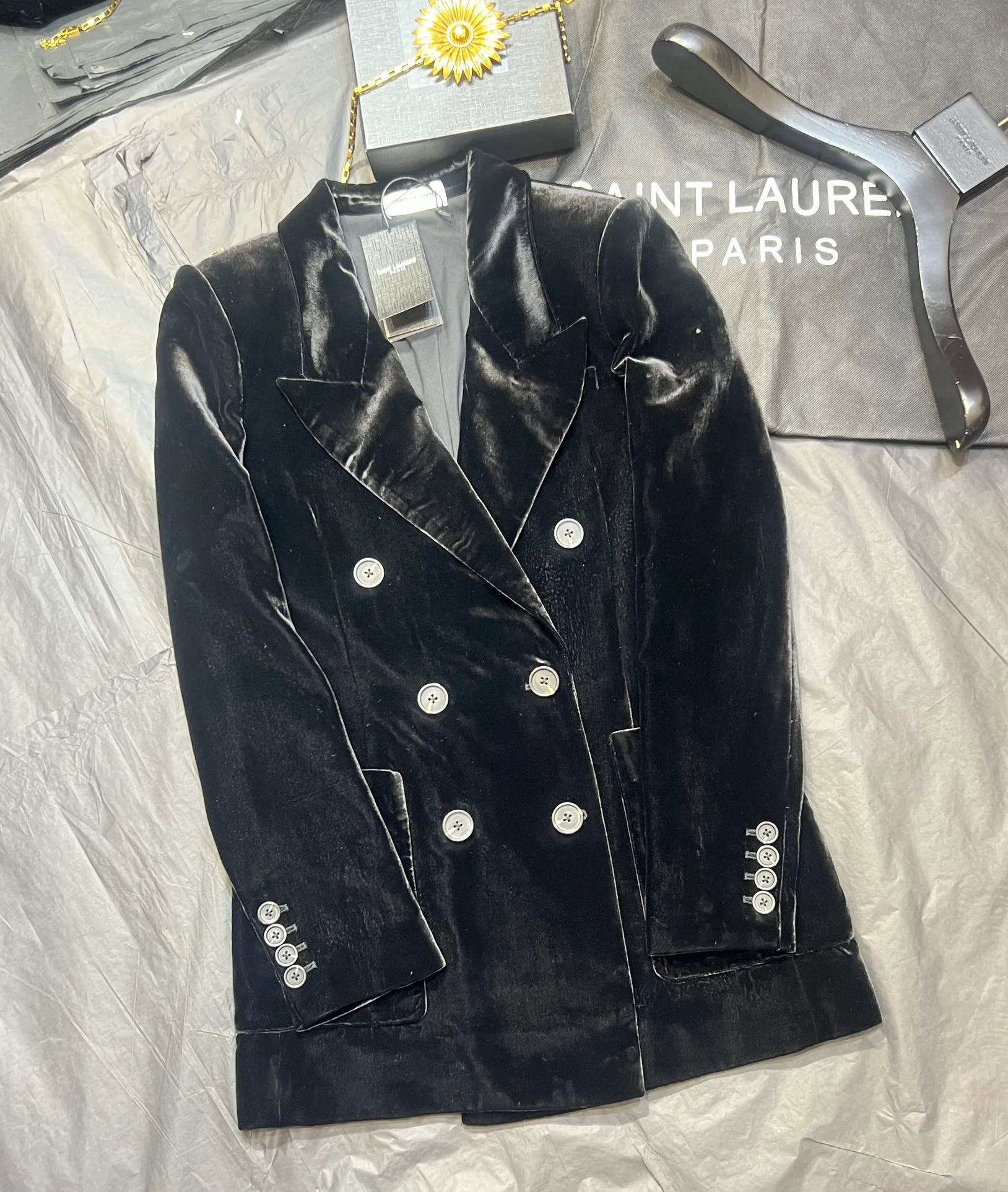 Куртки И Пуховики Женские Saint Laurent 148523