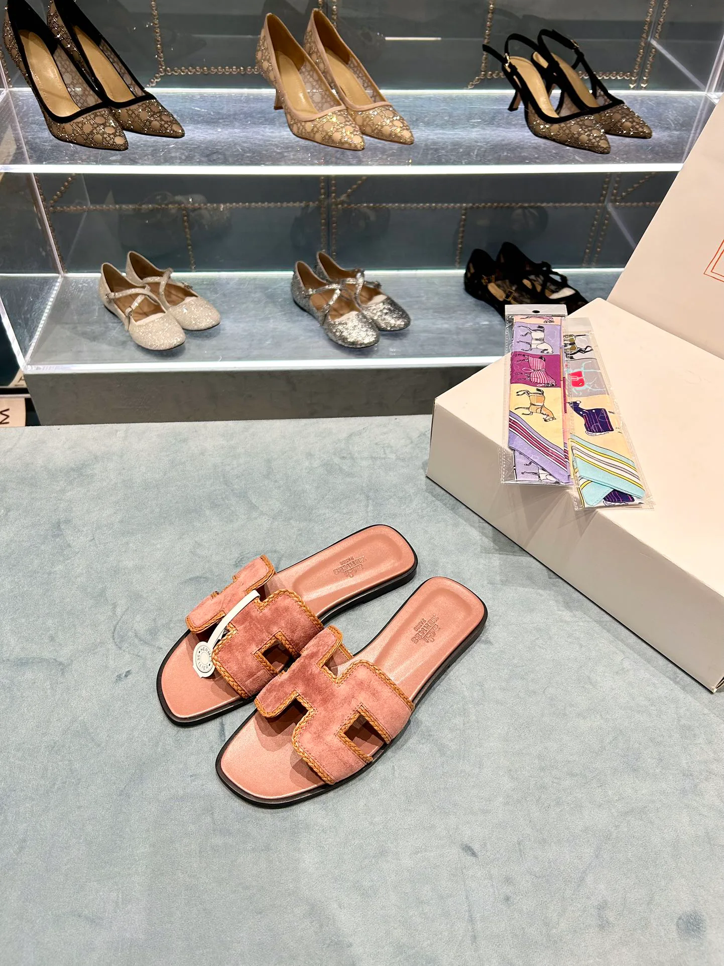 Шлепанцы Женские Hermes 9878135