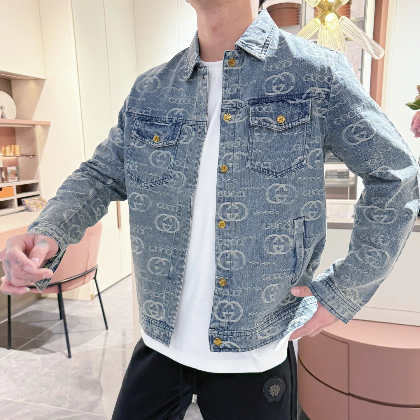 Куртки И Пуховики Мужские Gucci 18197305