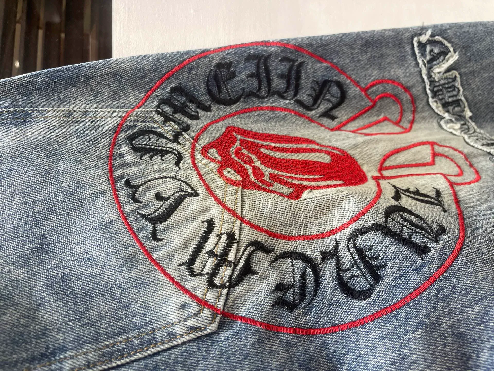 Джинсы Мужские Chrome Hearts 928673