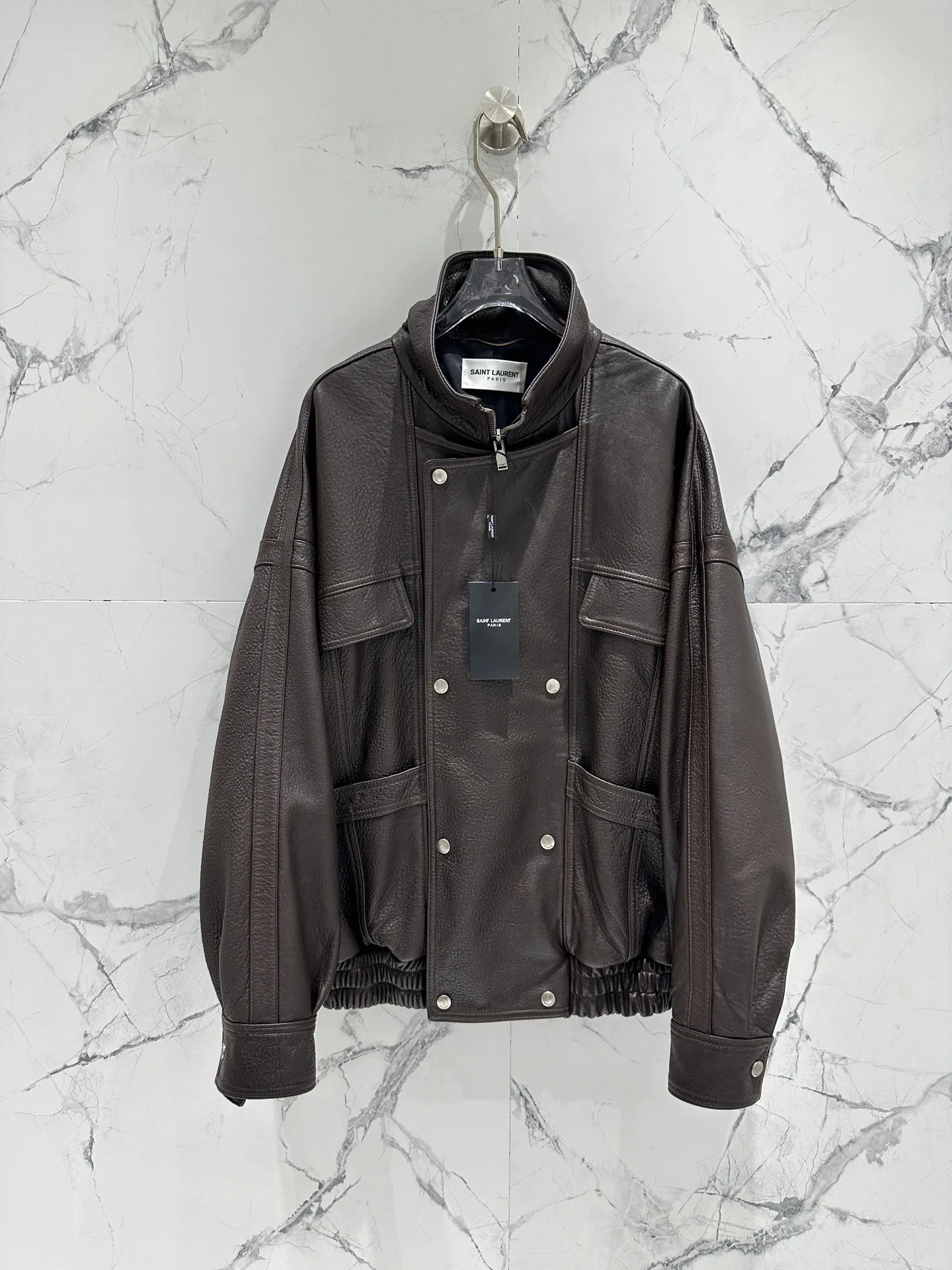Кожаные Куртки И Дублёнки Женские Saint Laurent 11544763