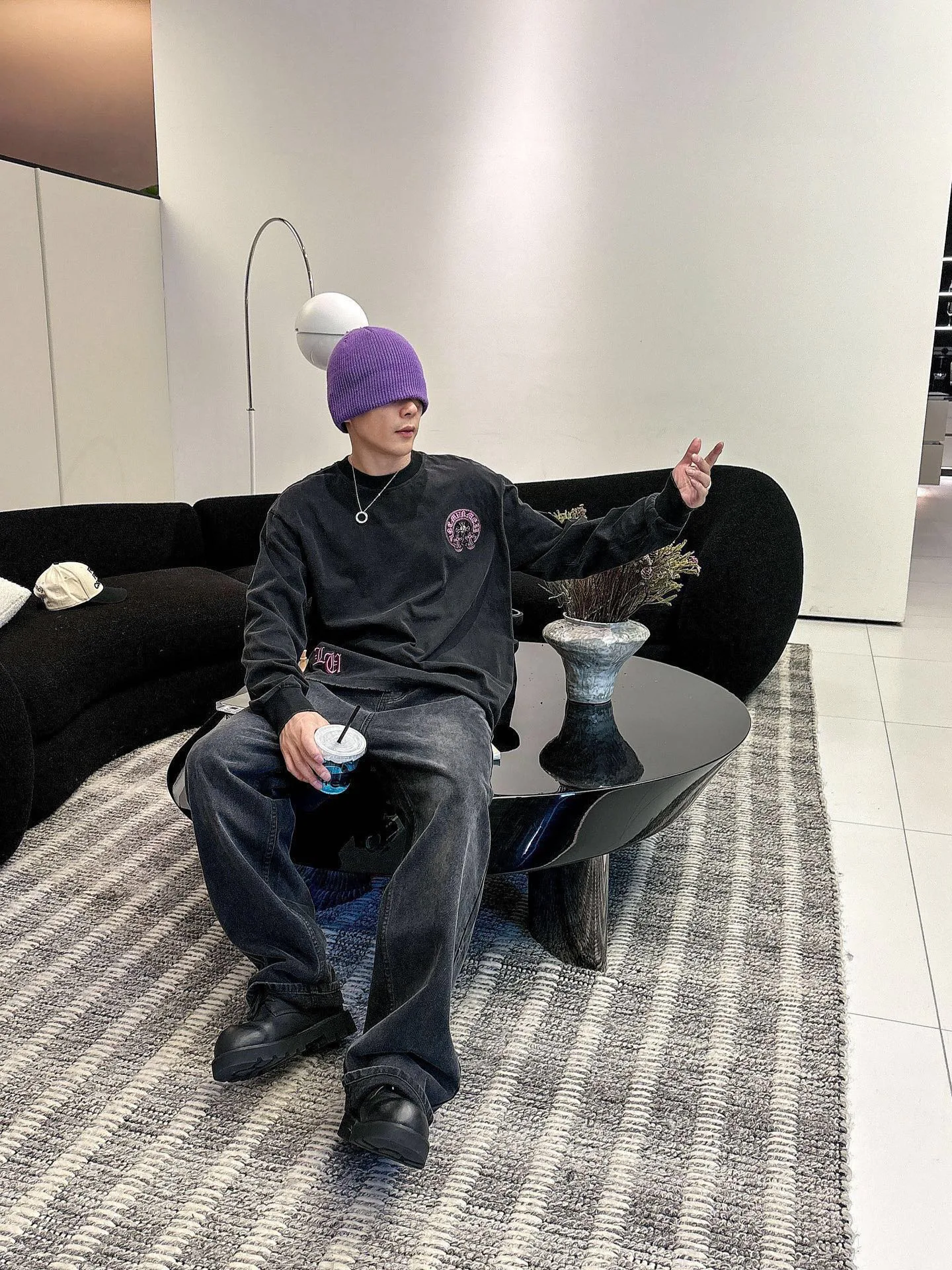 Лонгсливы Мужские Chrome Hearts 2237987