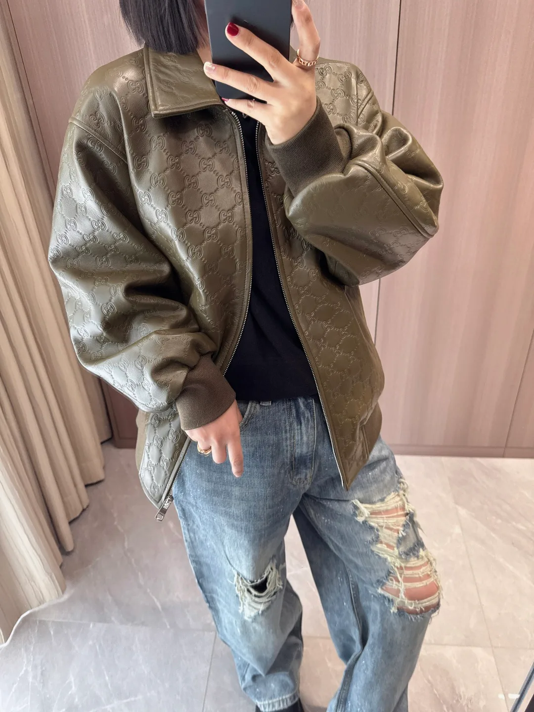 Кожаные Куртки И Дублёнки Женские Gucci 12786