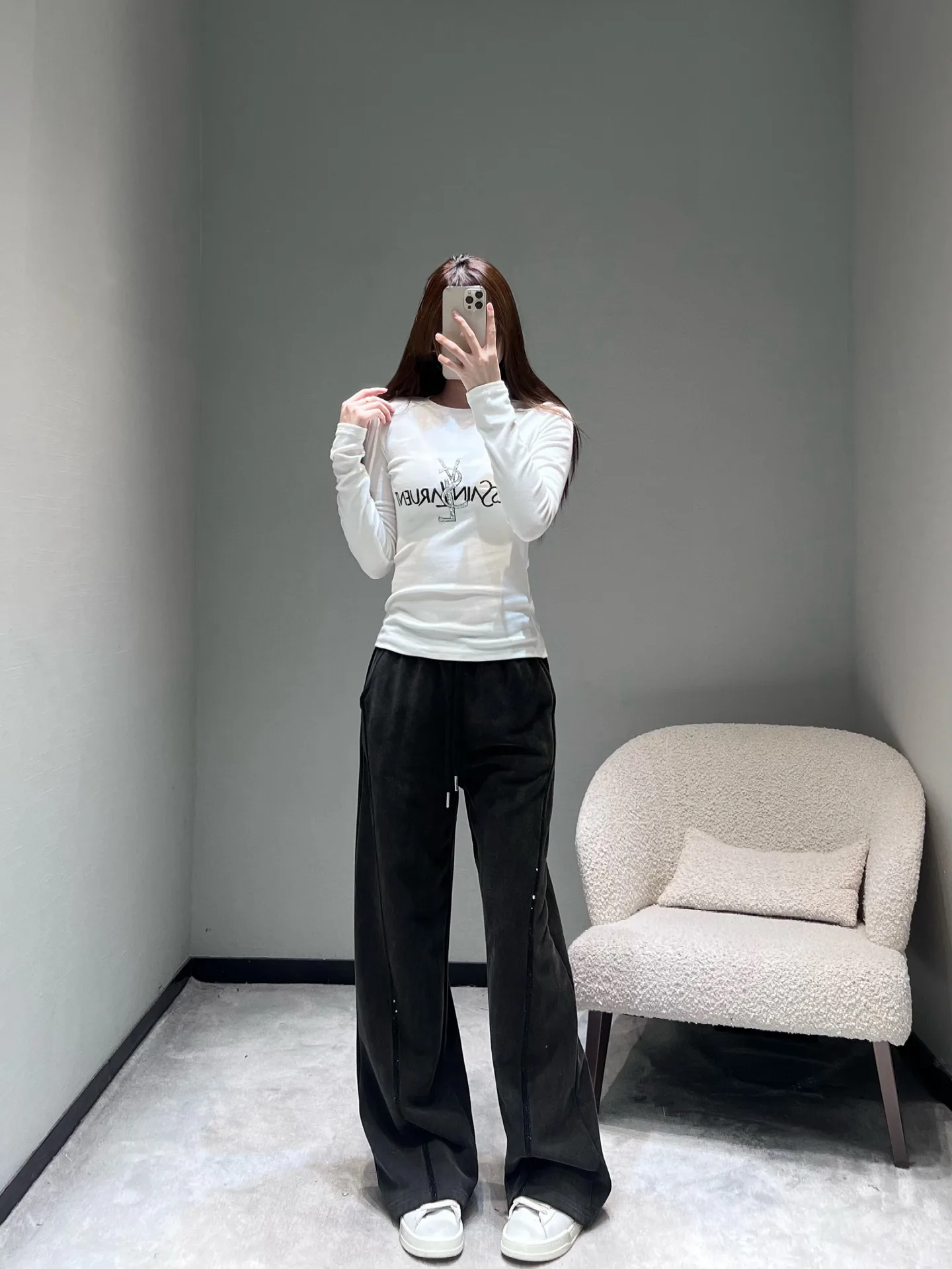 Лонгсливы Женские Saint Laurent 1336721
