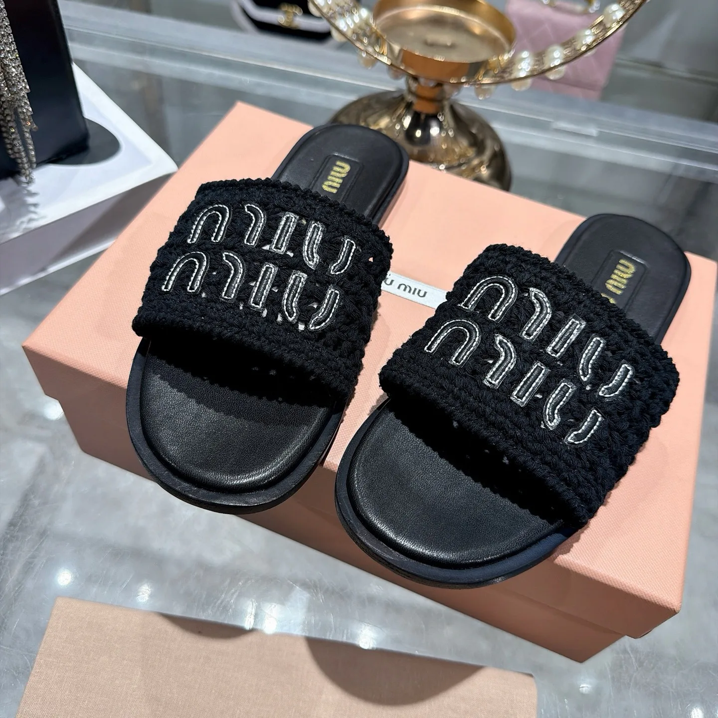 Шлепанцы Женские Miu Miu 16953021