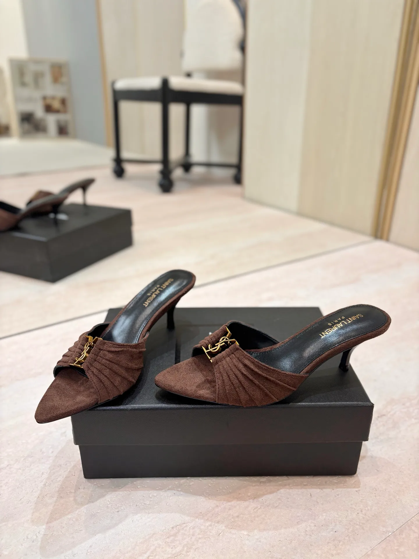 Мюли И Сабо Женские Saint Laurent 17476008