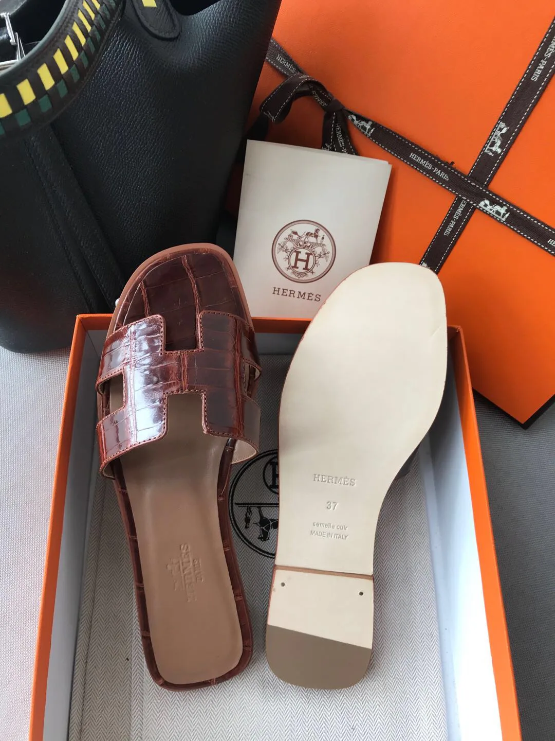 Шлепанцы Женские Hermes 3967597