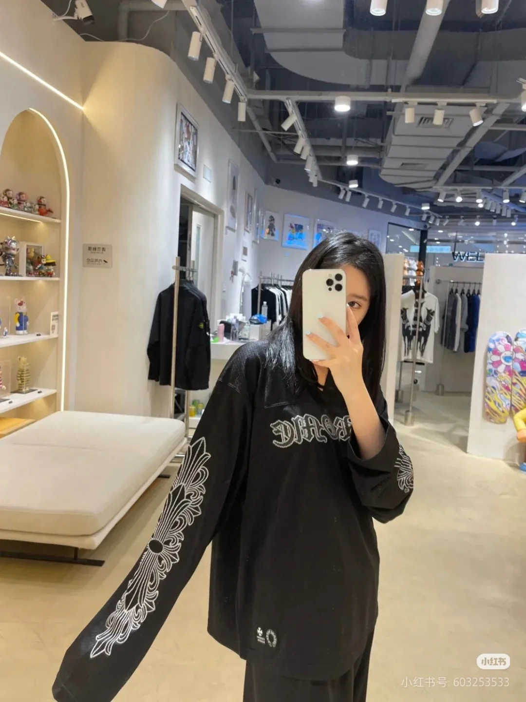 Лонгсливы Мужские Chrome Hearts 7080107