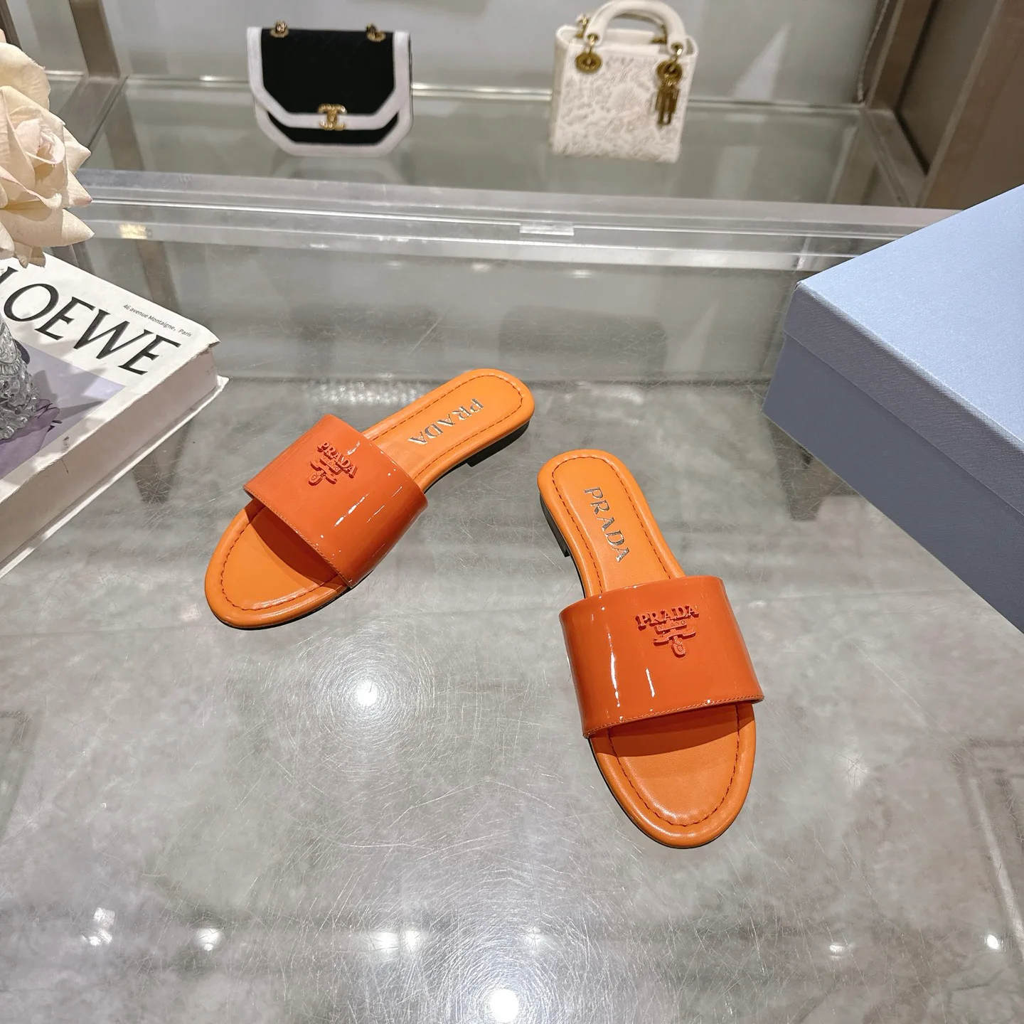 Шлепанцы Женские Prada 490965