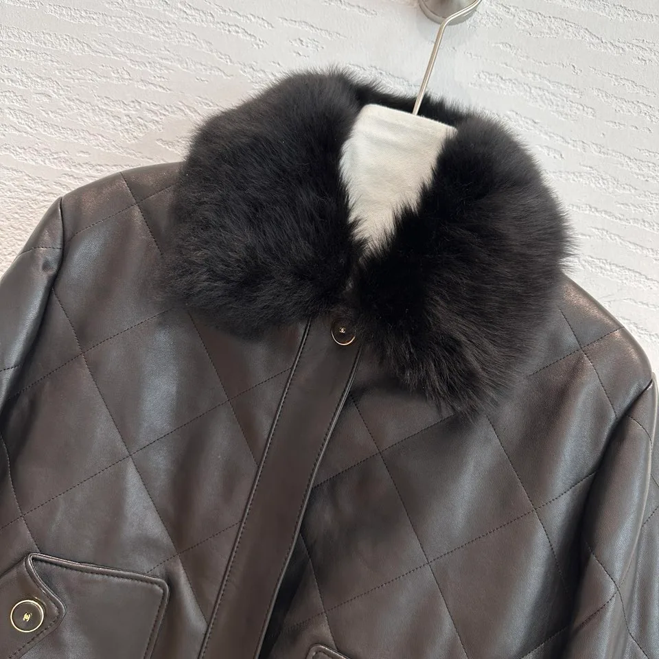 Кожаные Куртки И Дублёнки Женские Chanel 18417964