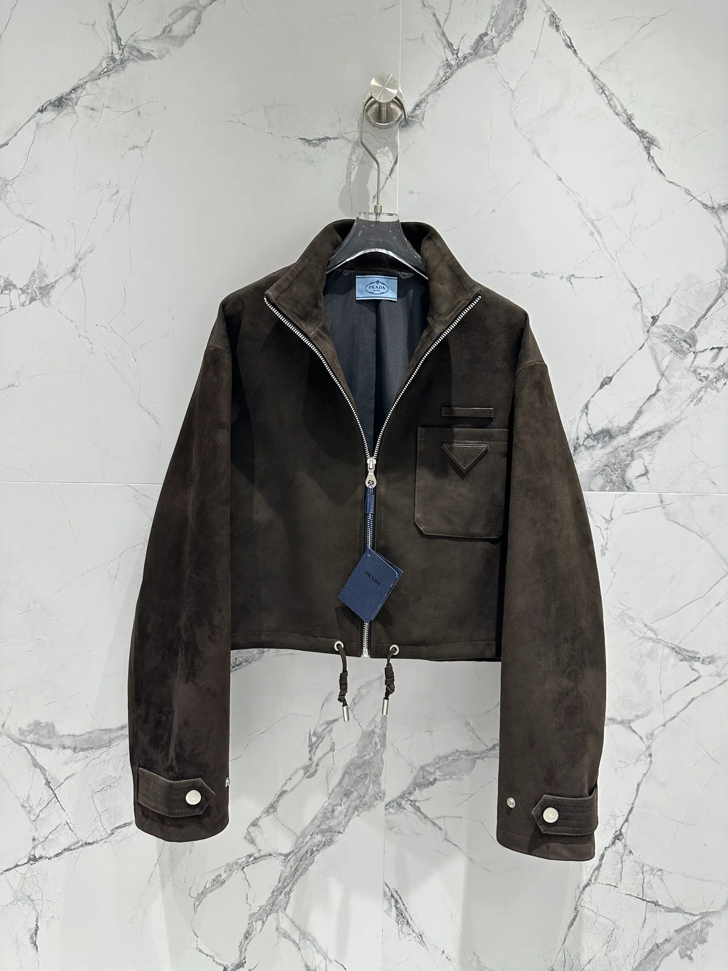 Кожаные Куртки И Дублёнки Женские Prada 12314905