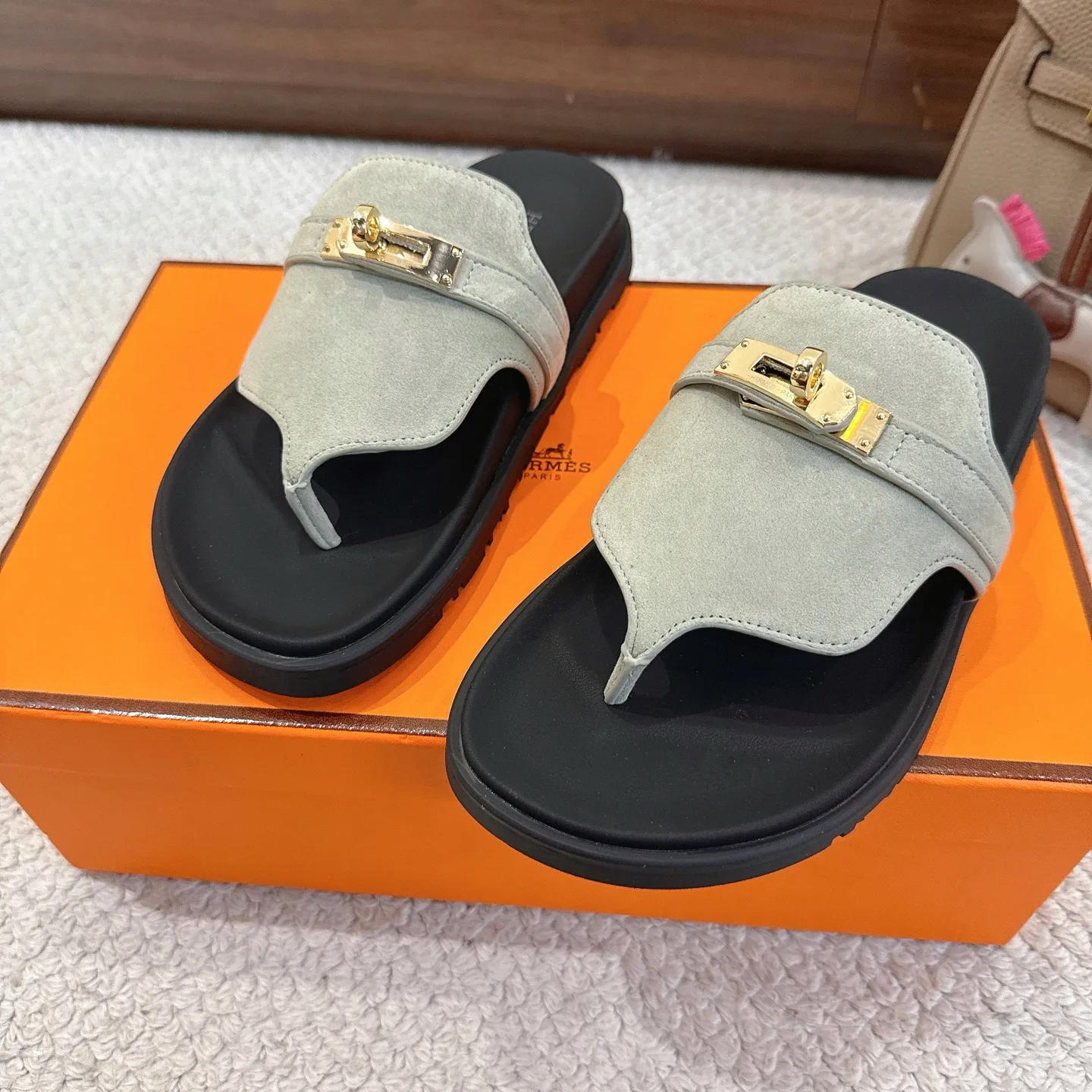 Шлепанцы Женские Hermes 9050988