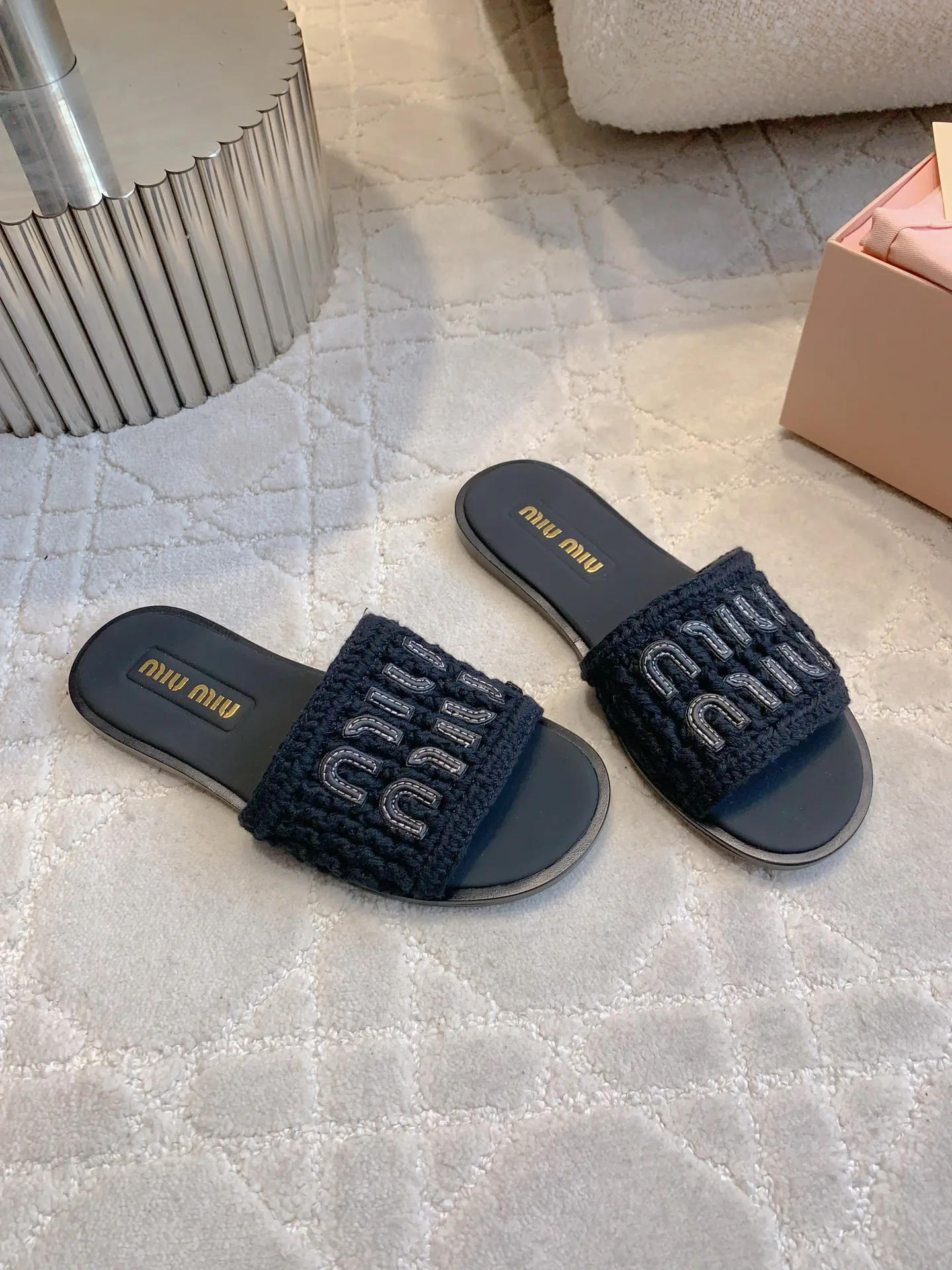 Шлепанцы Женские Miu Miu 4942623