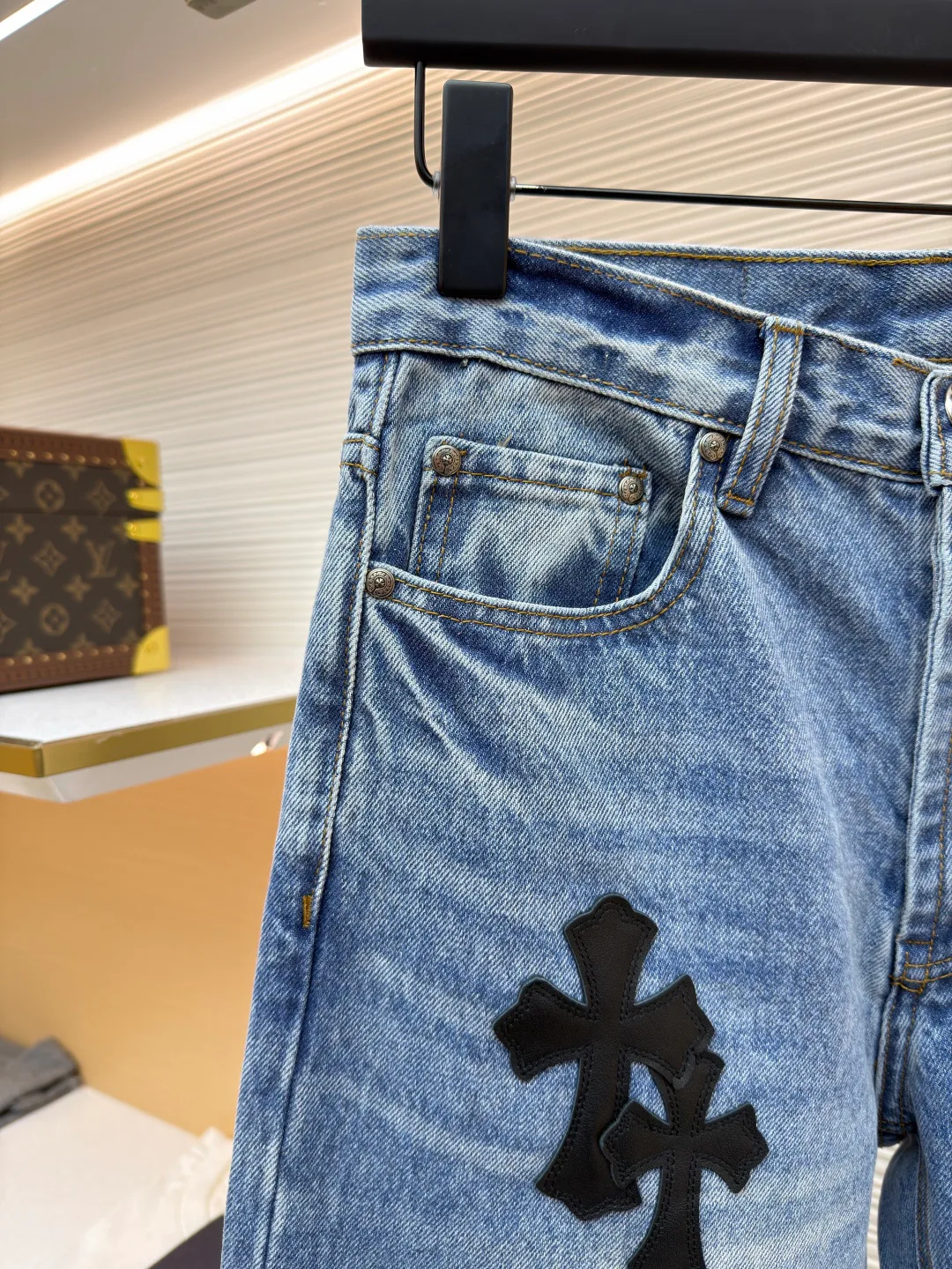 Джинсы Мужские Chrome Hearts 1566555