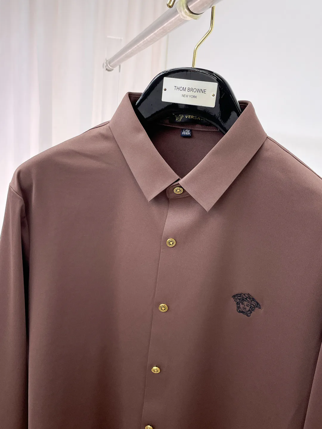 Рубашки Мужские Versace 18706385