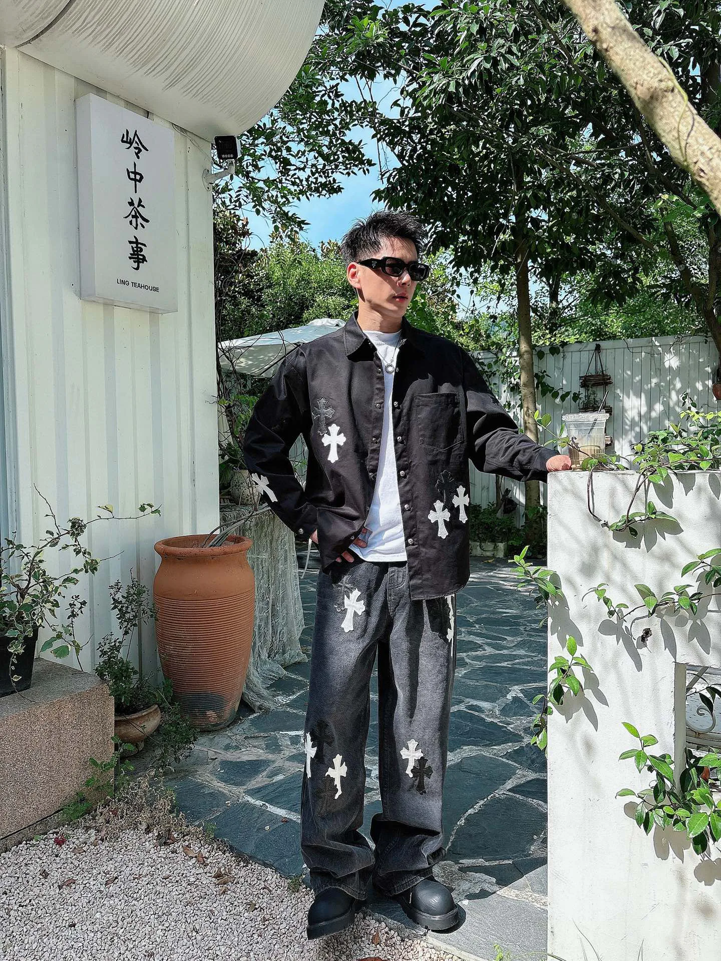 Рубашки Мужские Chrome Hearts 1274499