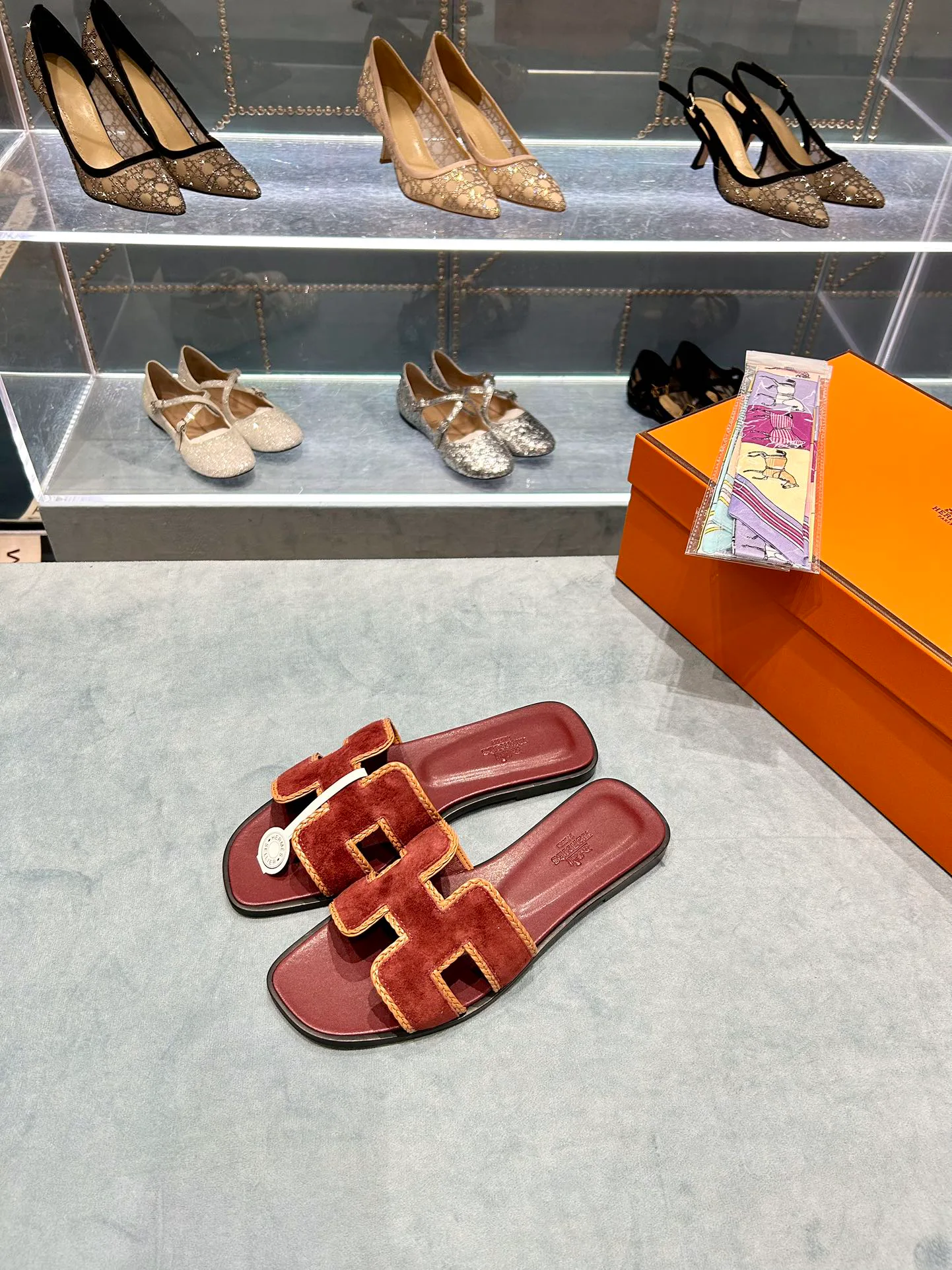 Шлепанцы Женские Hermes 9878137