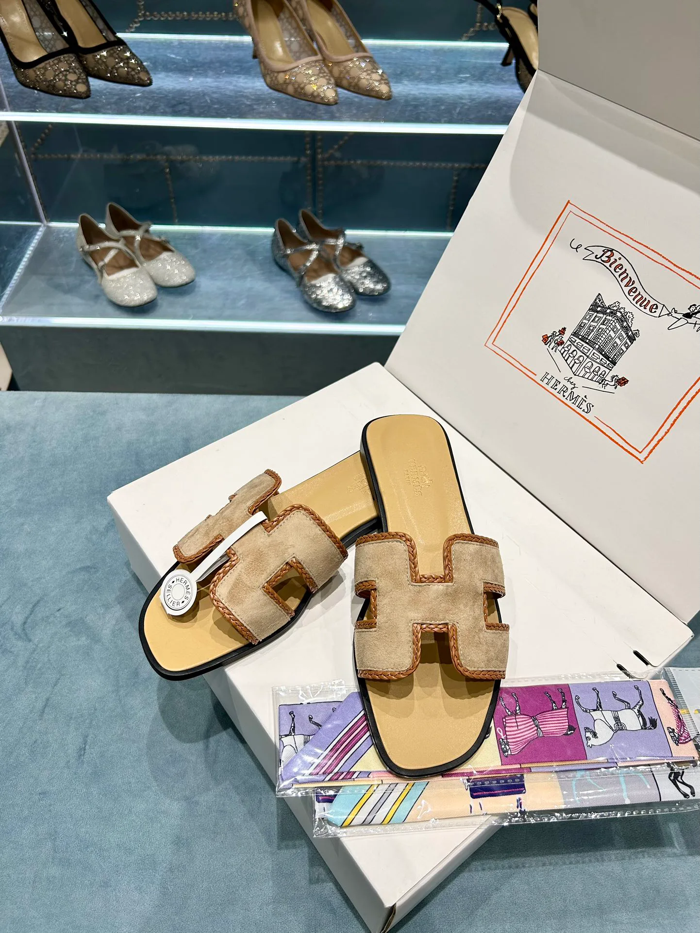Шлепанцы Женские Hermes 9878133